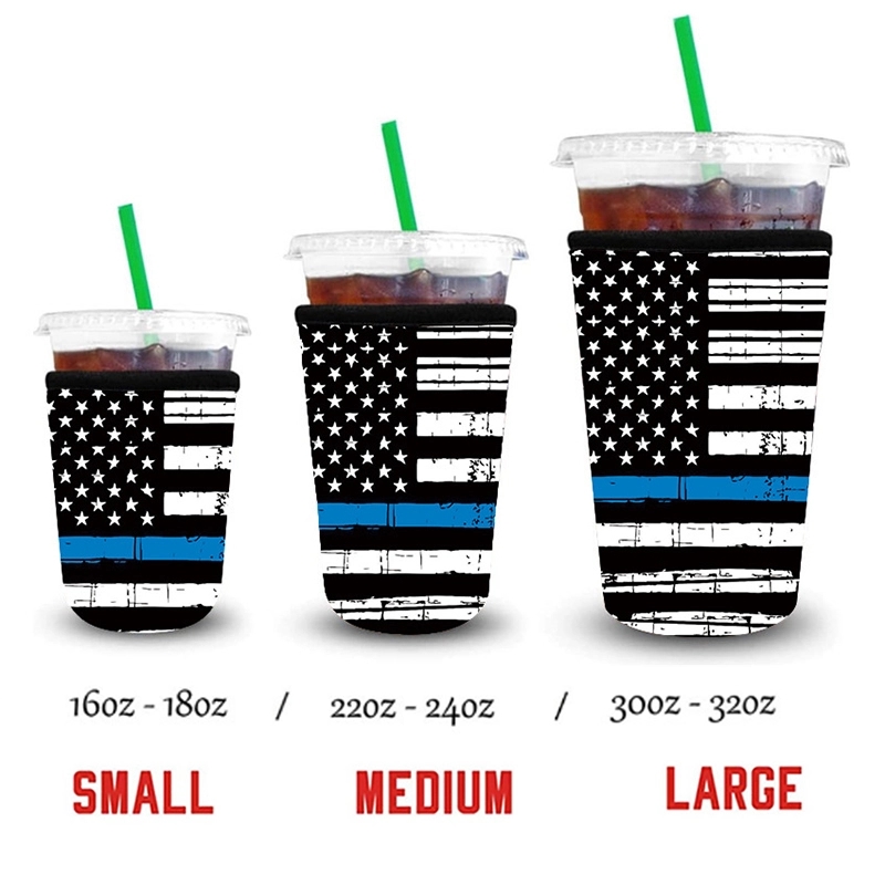 32Oz Plastic Coffee Cup Holder, custom koozie with logo imprint 4