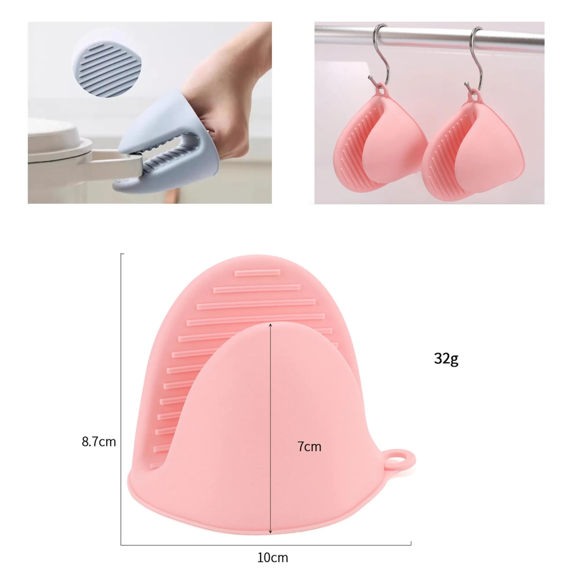 Silicone Oven Mitts Heat Resistant 2