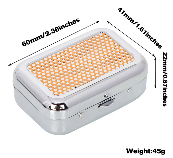 Mini Stainless Steel Metal Ashtray 3