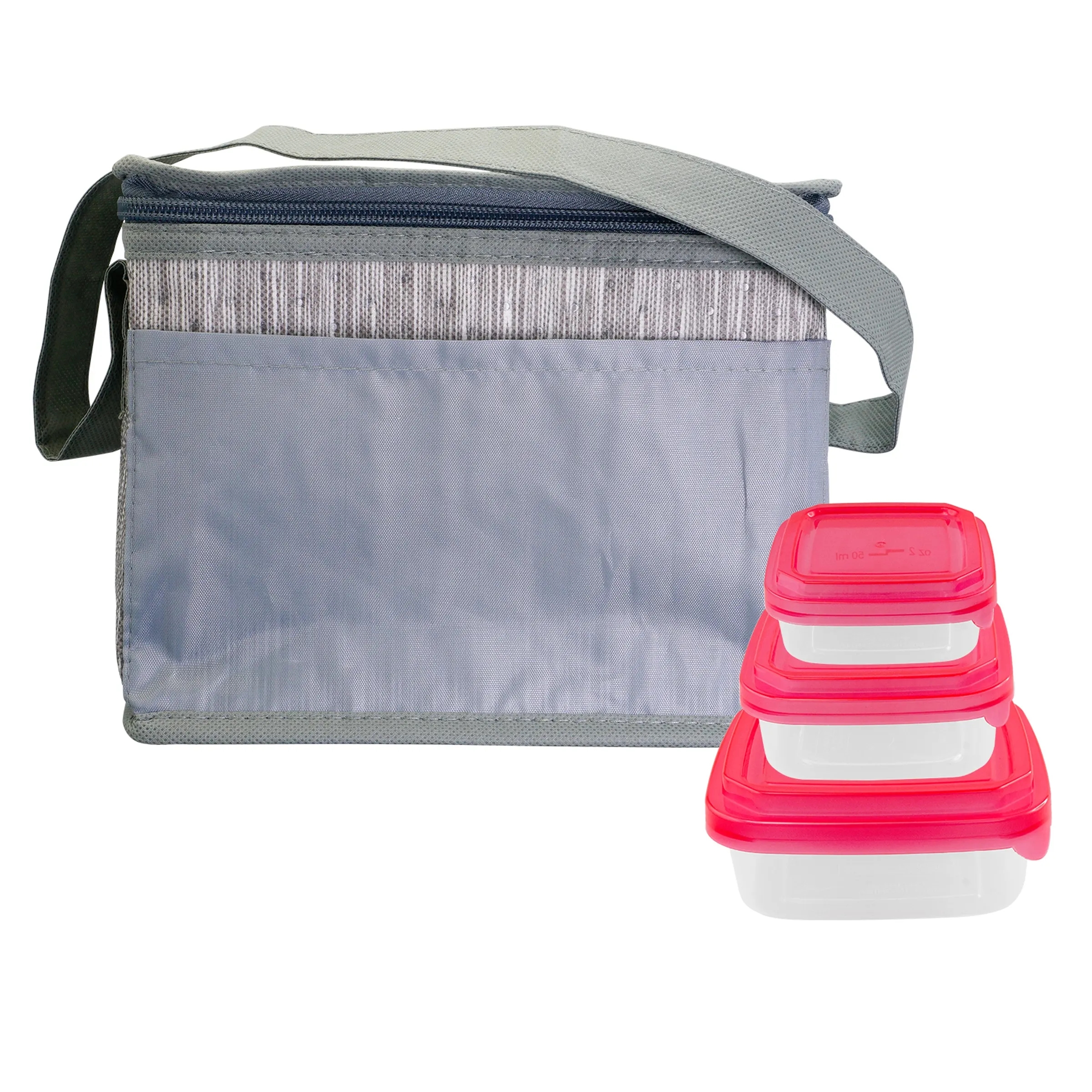Gray Graph Portion Control Lunch Set 20