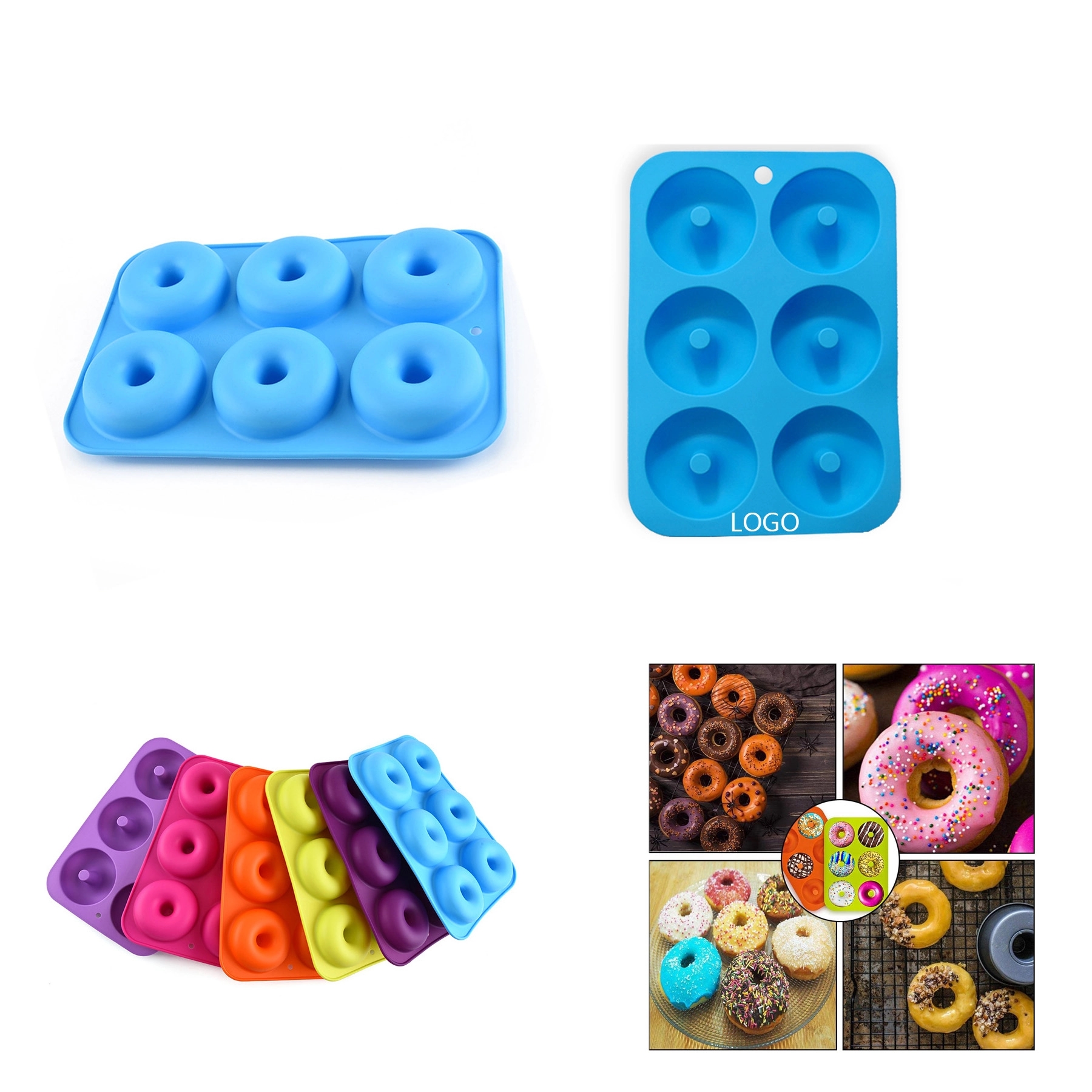 Multicolor Silicone Donut Mold 2