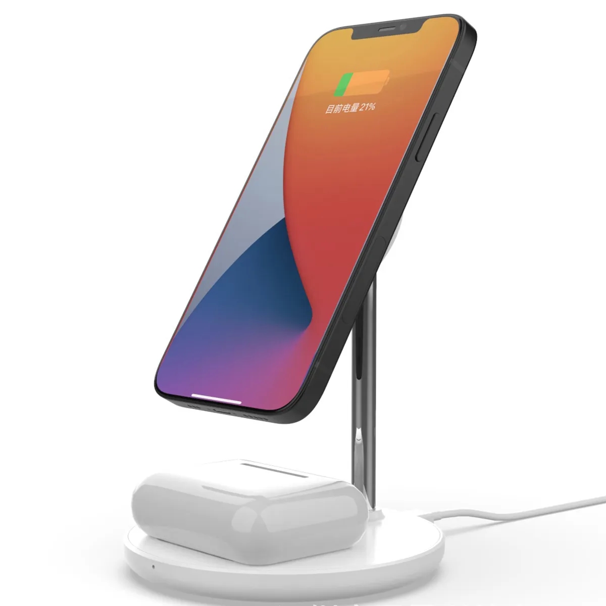 Multi-Functional 2-in-1 Magnetic Wireless Charger Stand 4