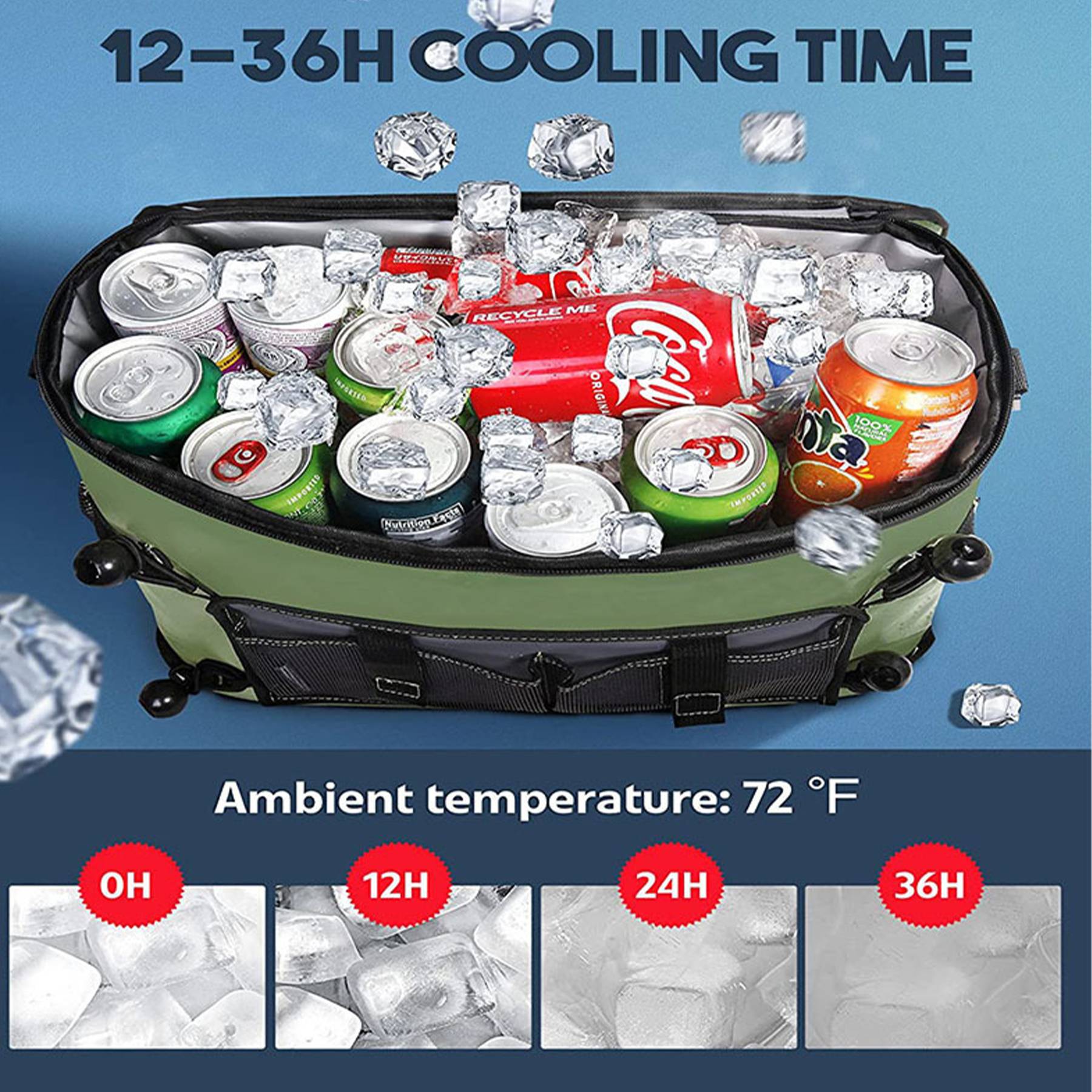 Kayaking Camping Travel Beaches Cooler Insulation Bag 2