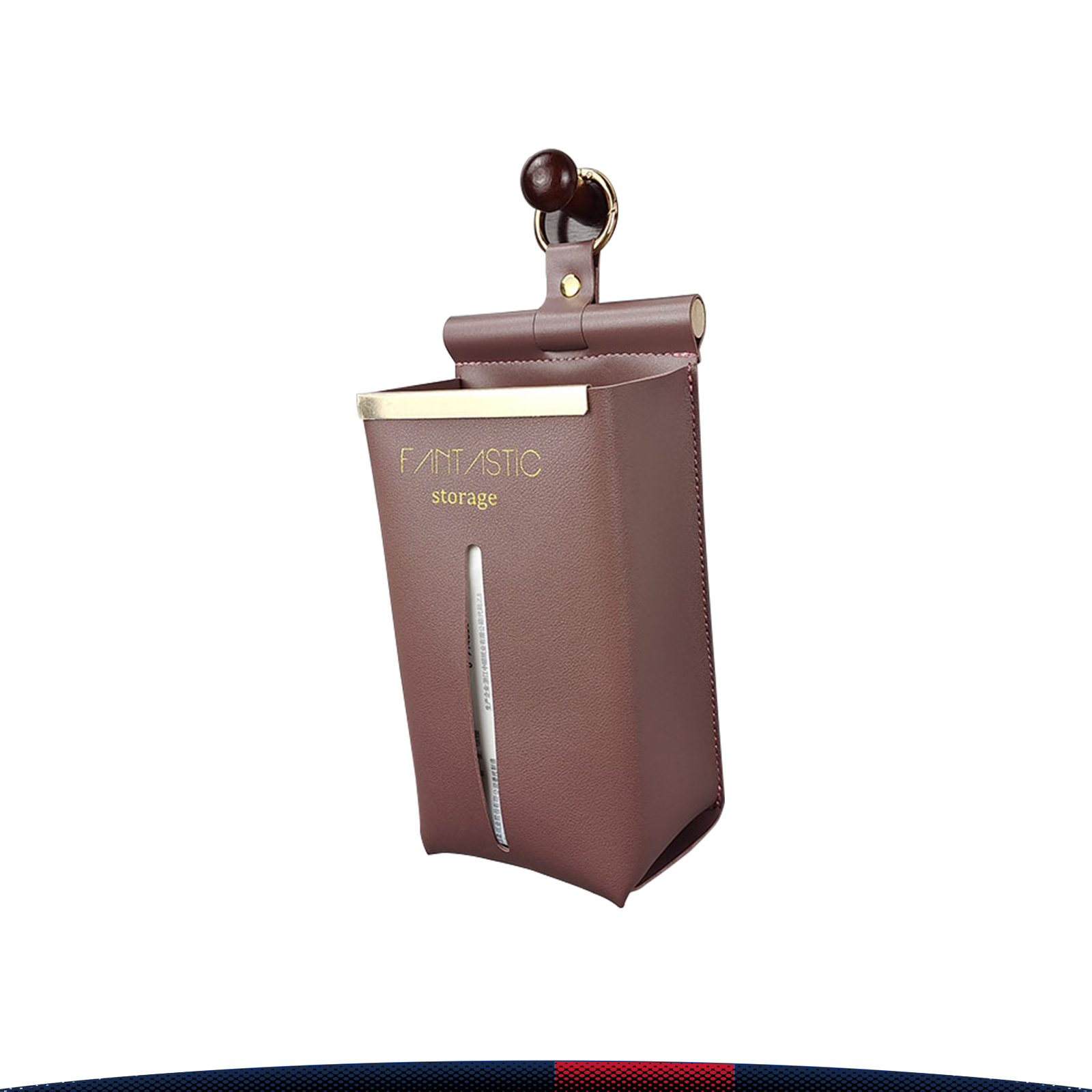 Wall-Mounted PU Leather Tissue Box 10