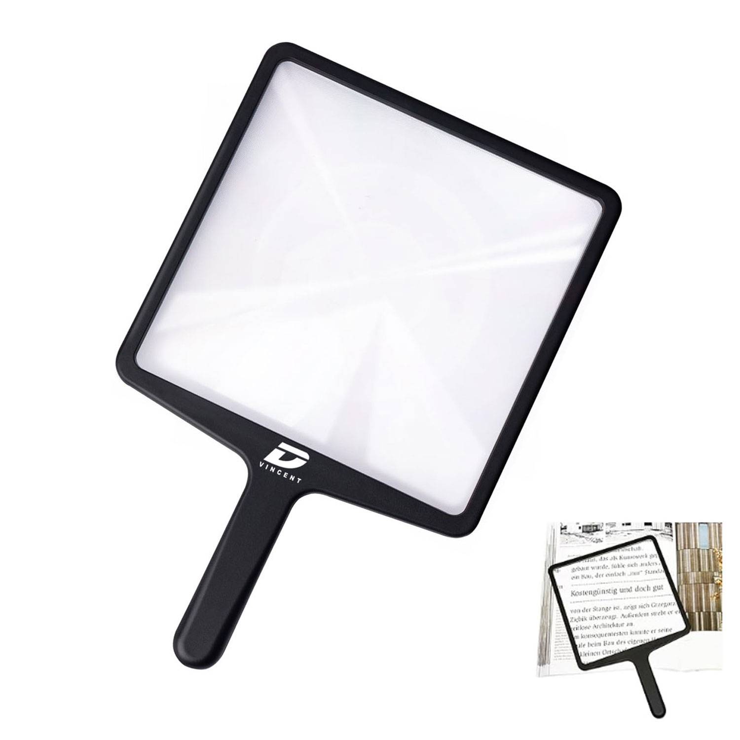 Acrylic Handheld Text Reading Magnifying Glass