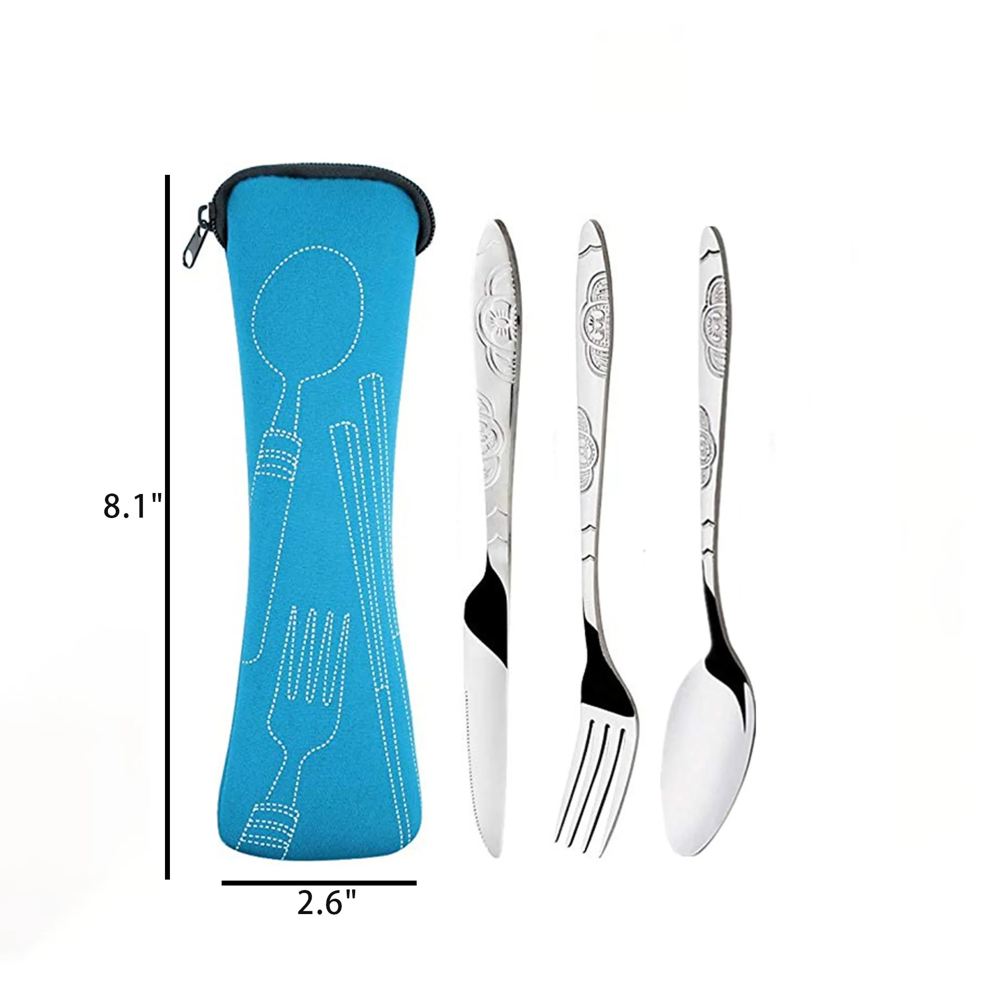Travel Cutlery Reusable Silverware Set 7