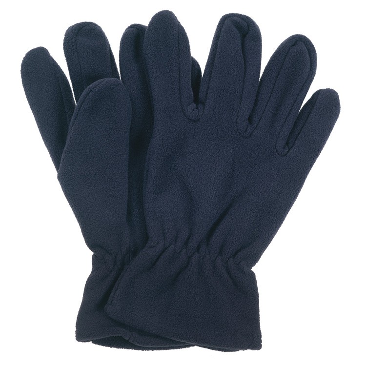 Navy Blue Fleece Gloves 2