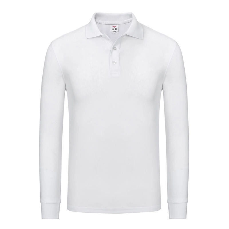 Ladies' Long-Sleeve Polo Shirts Sweatshirt Tops Work Clothes 6