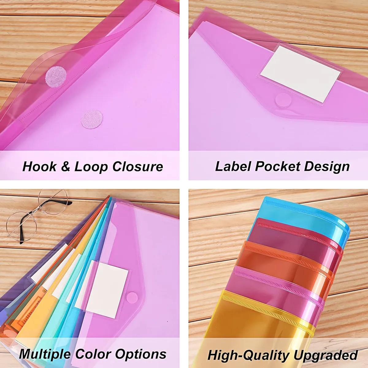 Clear Document Plastic File Folders 2