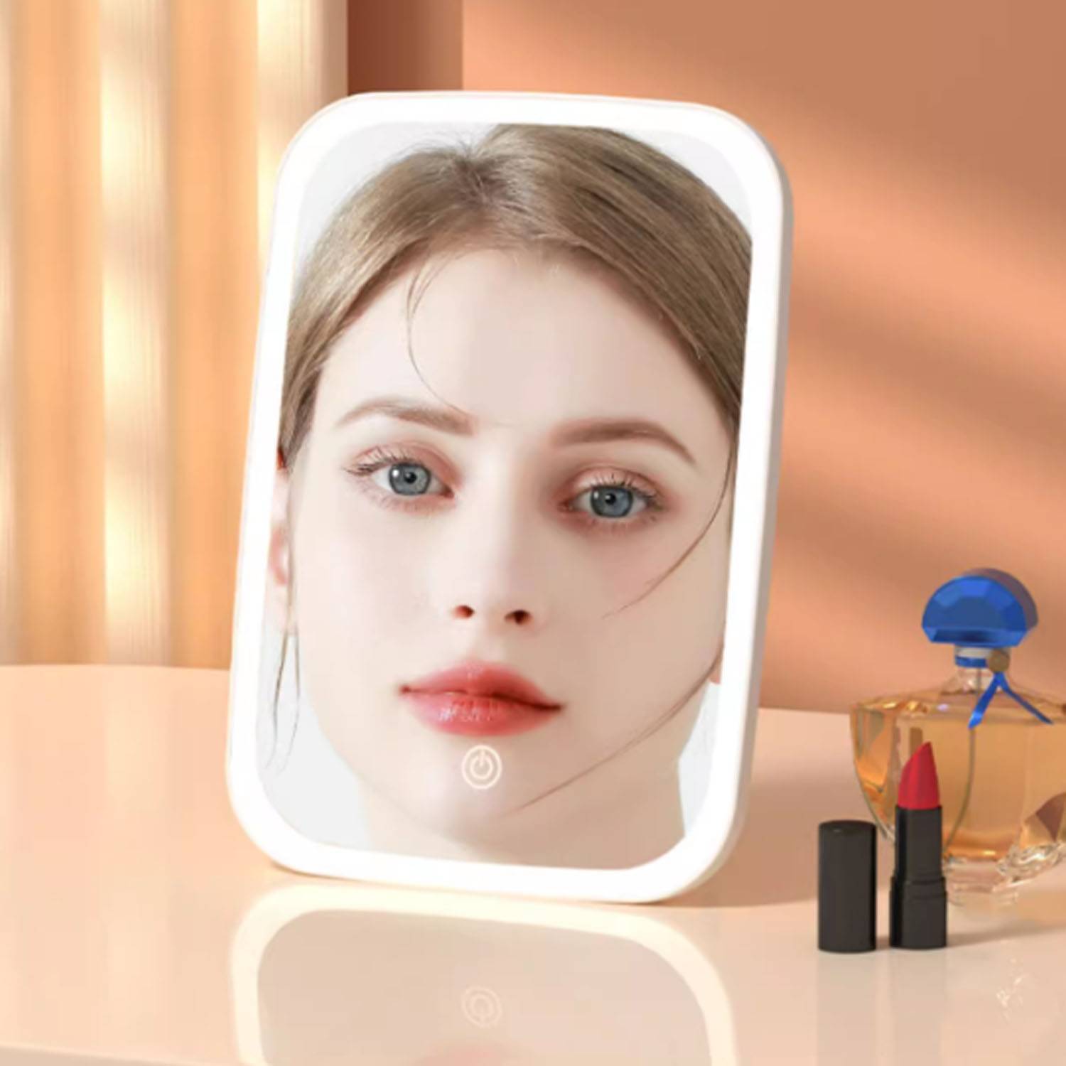 Compact Foldable LED Makeup Mirror 7