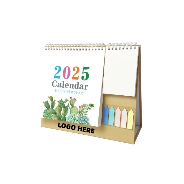 2025 Calendar with Label Stickers and Note Pads 4