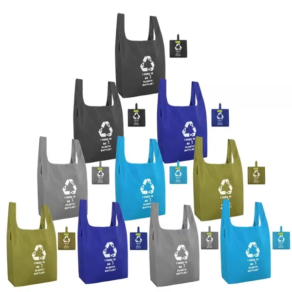 Reusable RPET Foldable Polyester Shopping Bag 2