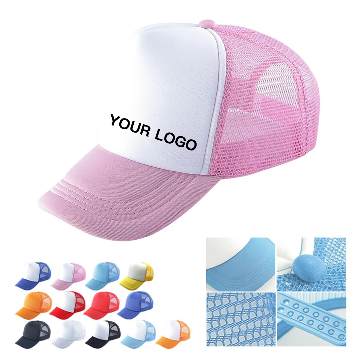 Breathable Mesh Trucker Cap for Outdoor Activities 12