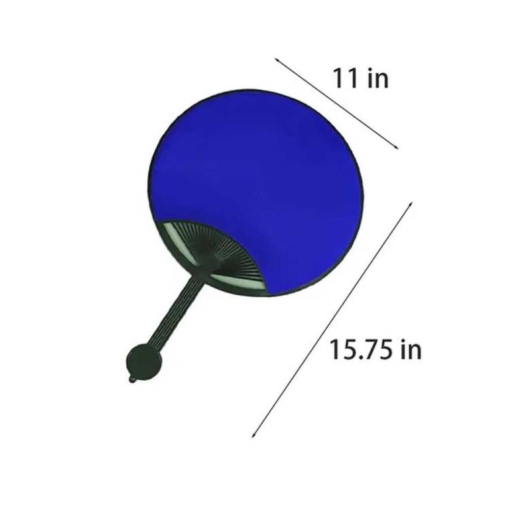 Round Plastic Advertising Hand Fan 4
