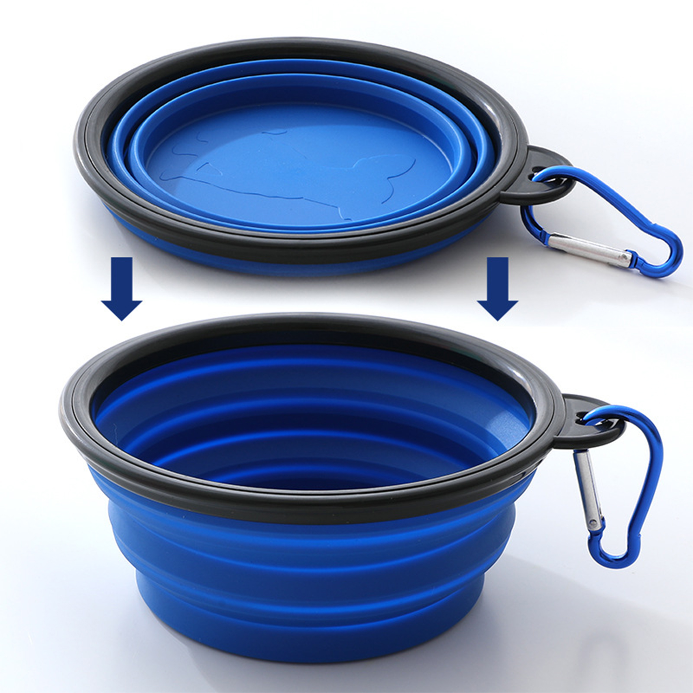 Tpr Portable Foldable Pet Bowl For Going Out 3
