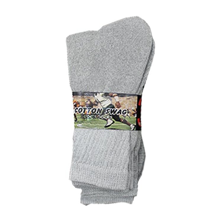 Irregular Men's Crew Socks - Gray 10-13 3 Pack