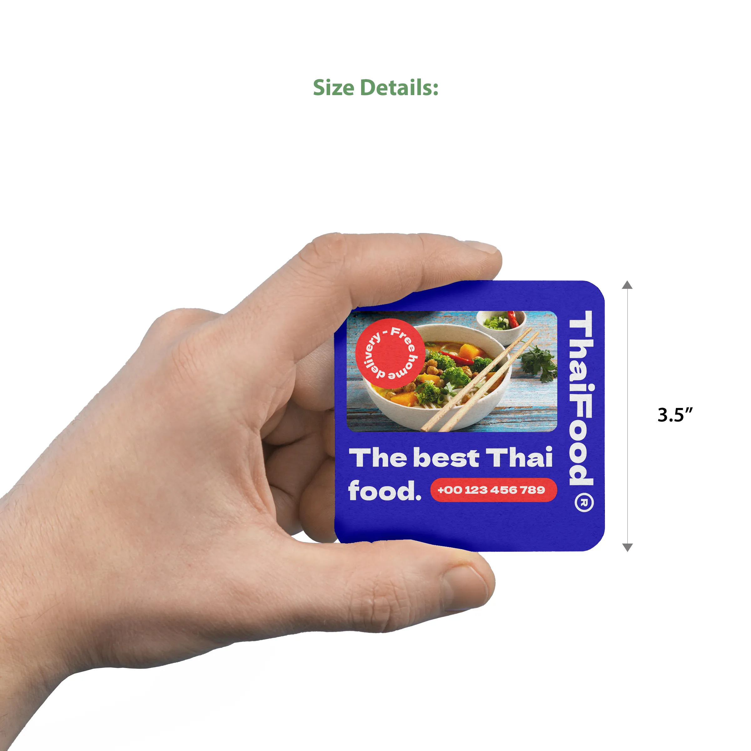 3.5" Square Pulpboard Coaster - Full-Color print 5