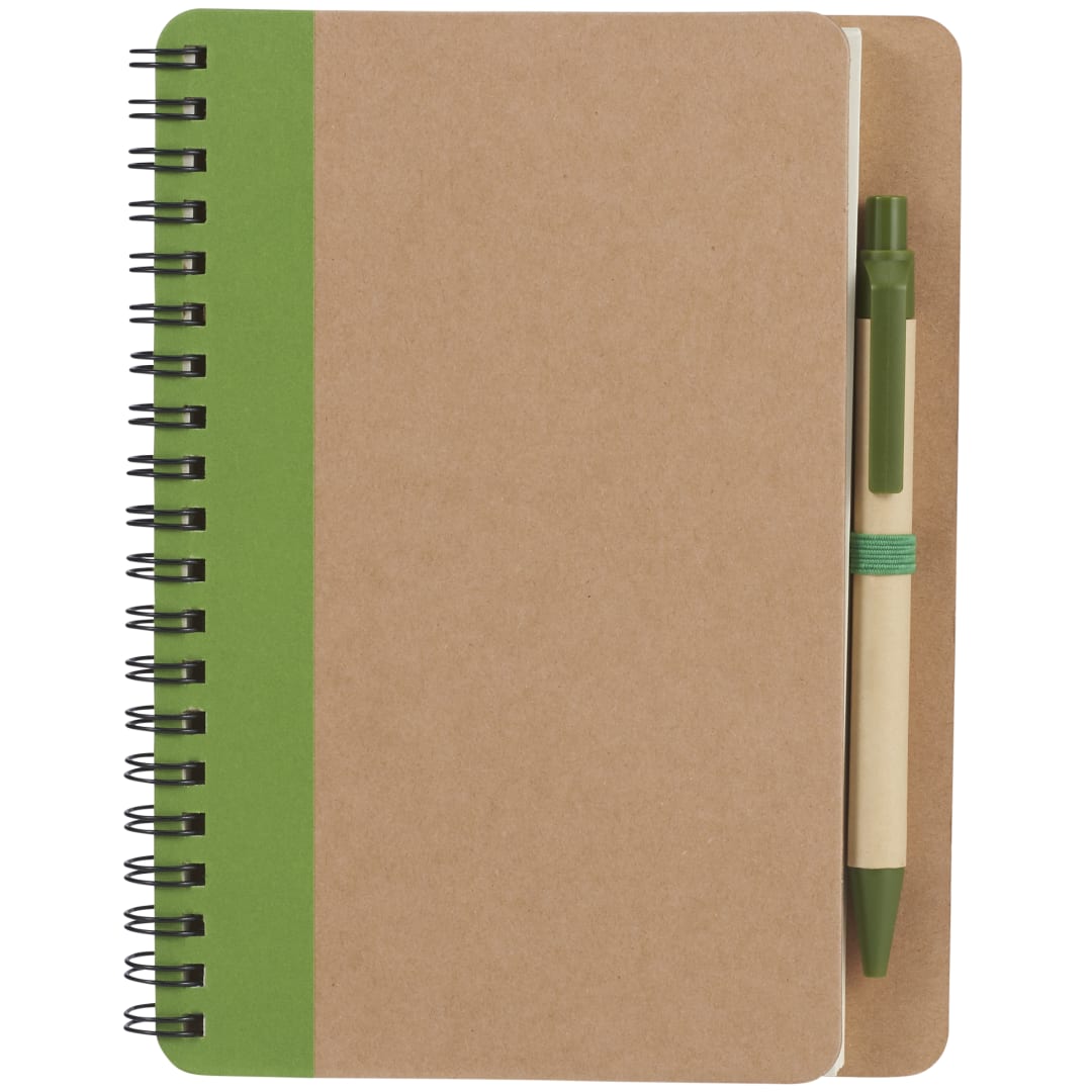 FSC® Mix 5" x 7" Eco Spiral Notebook with Pen 16
