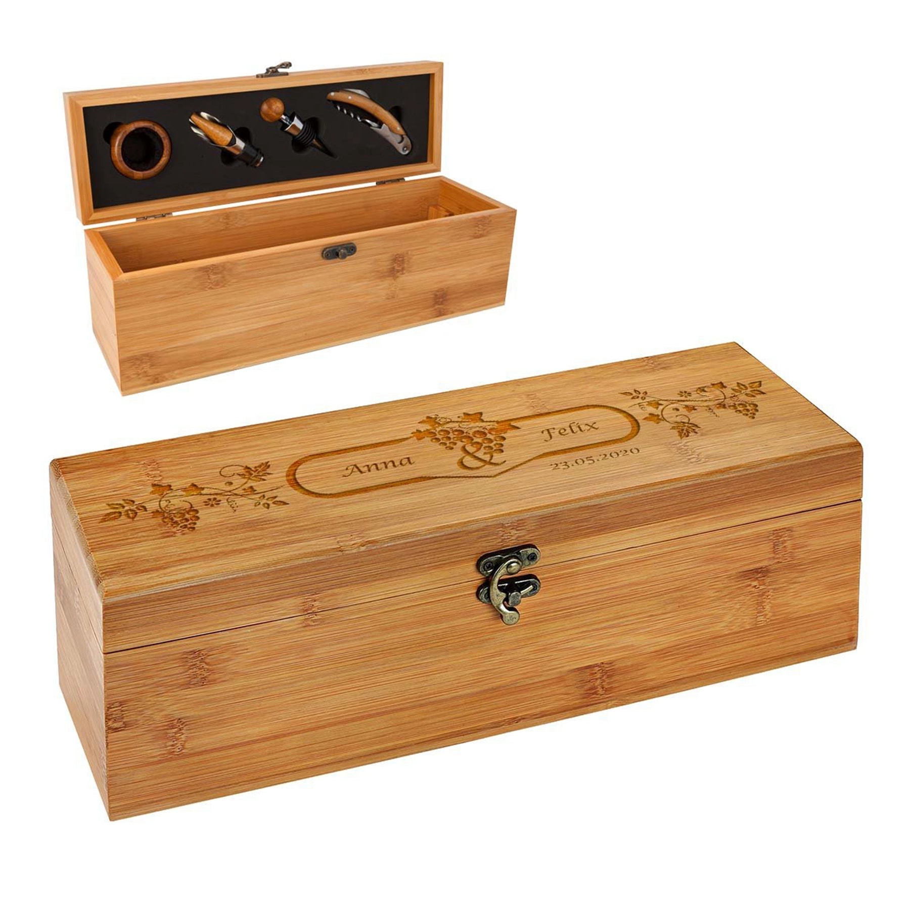 Bamboo Wine Case Set 3
