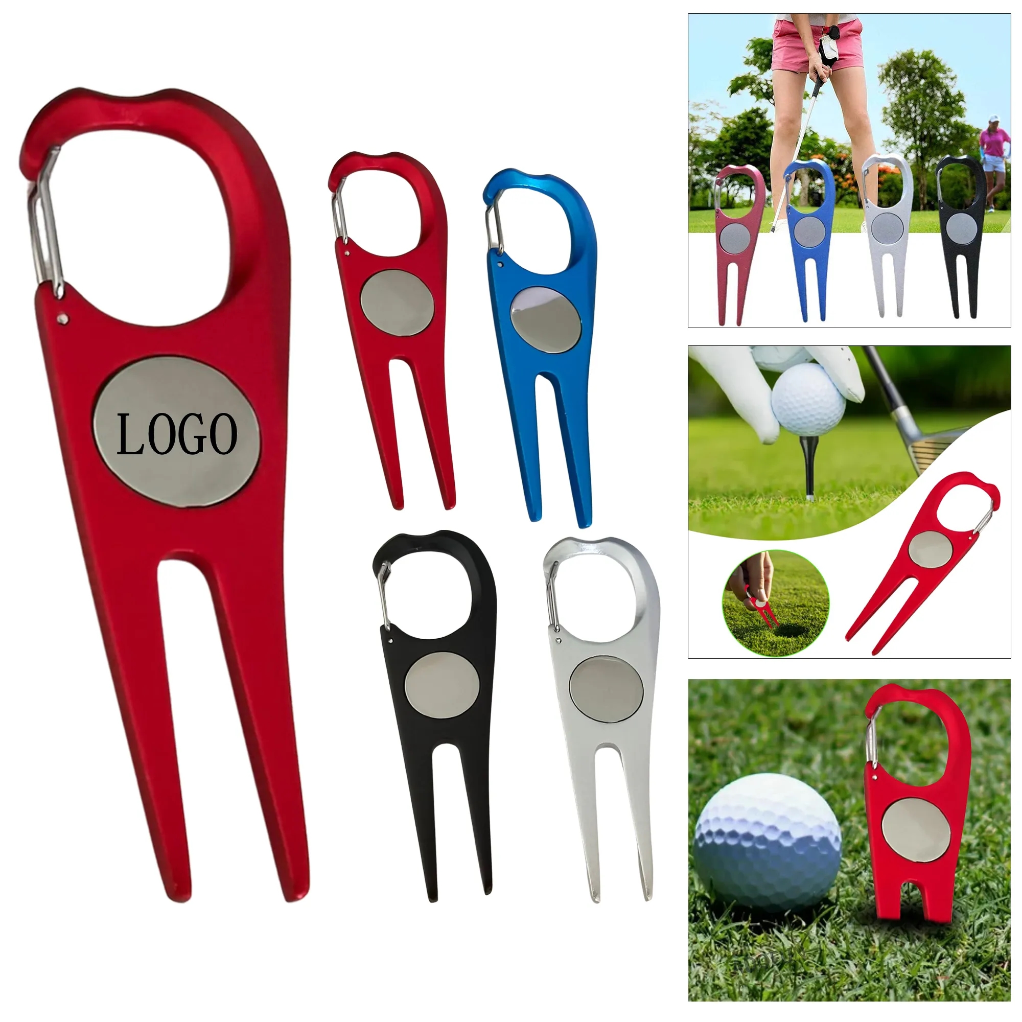 Ergonomic Aluminum Golf Green Fork 4