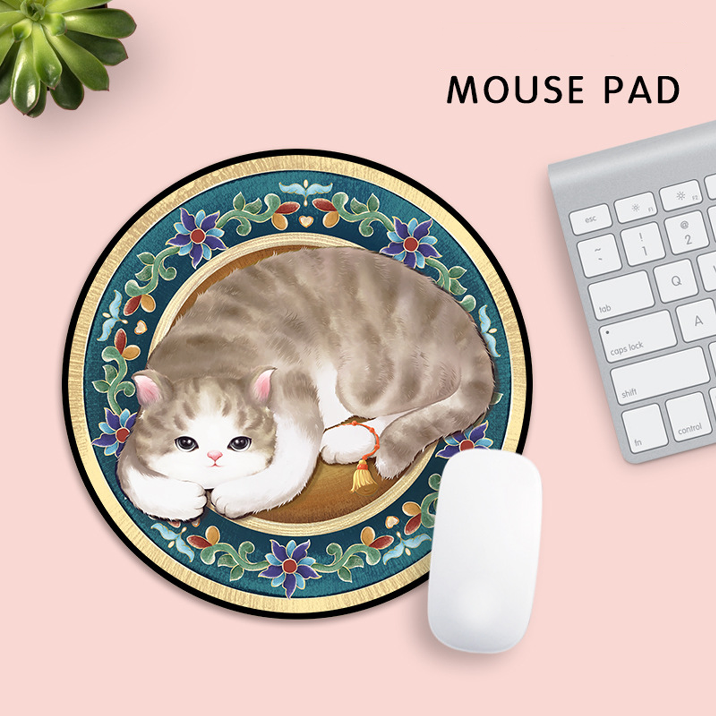 Circular Computer Office Mouse Pad 2