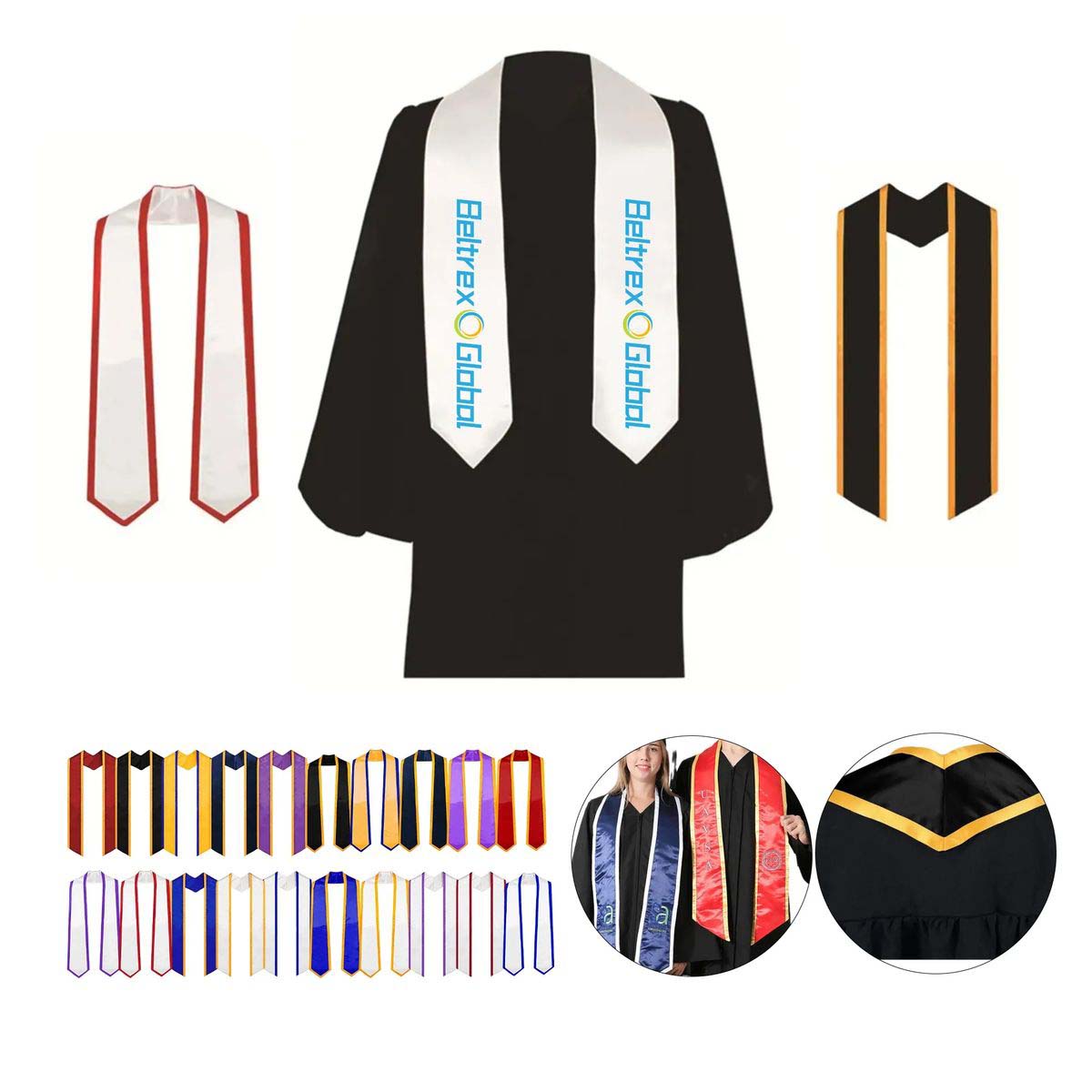 Graduation Polyester Sash 72 Inch Long 16