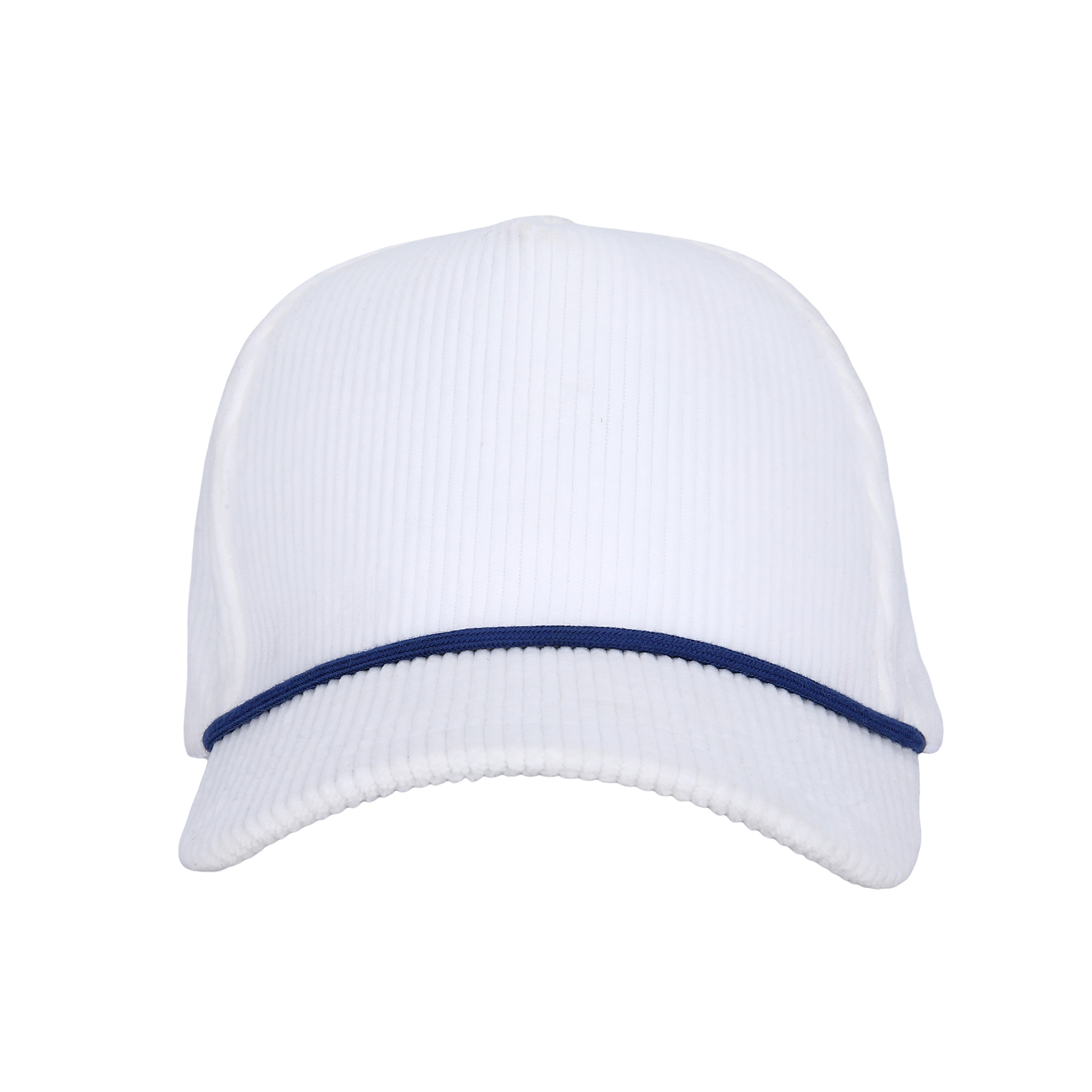 5 Panel Corduroy Sports Cap With Rope Visor And Adjustable Brass Buckle 8