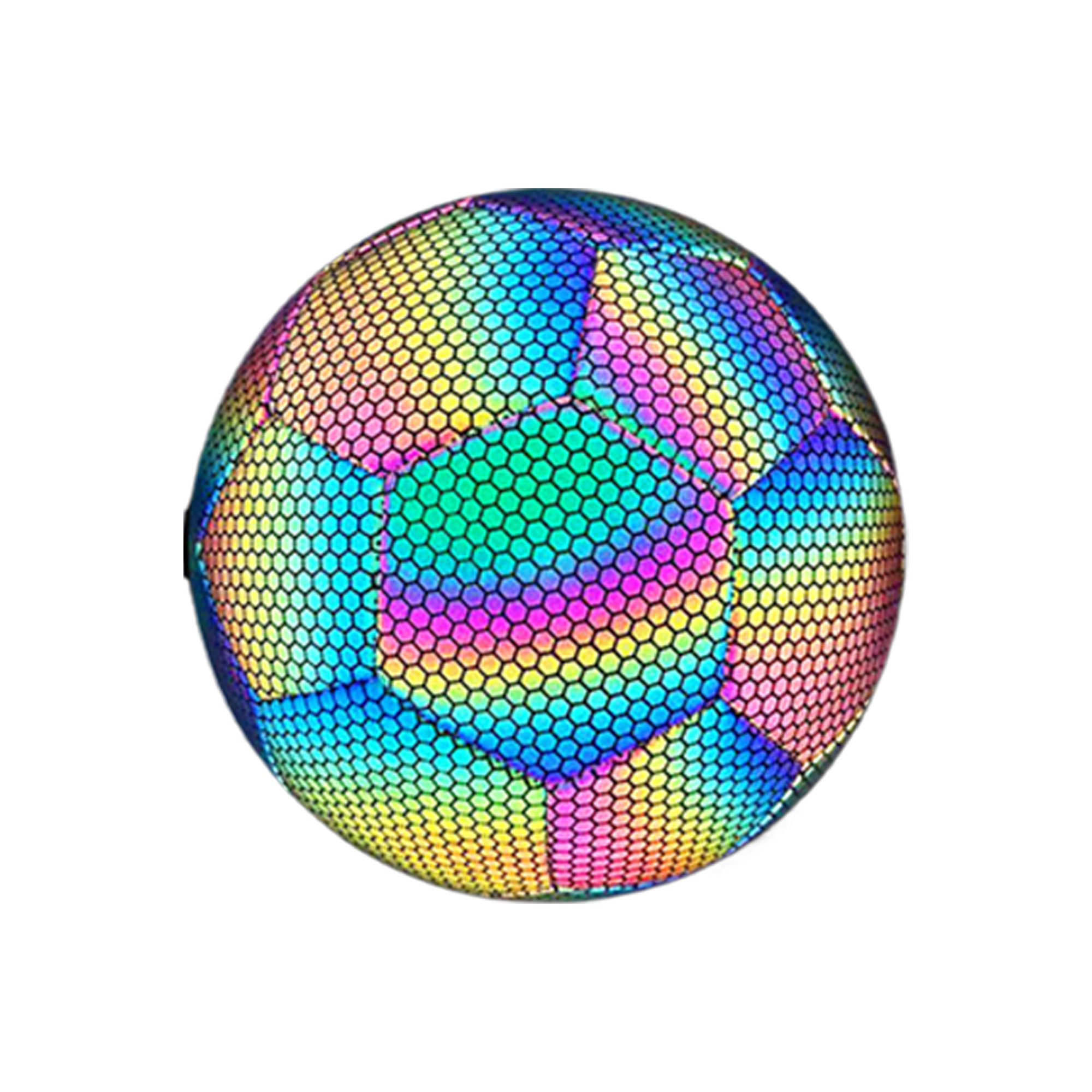 MOQ20 Reflective Glow Soccer Ball Size 5/4 5