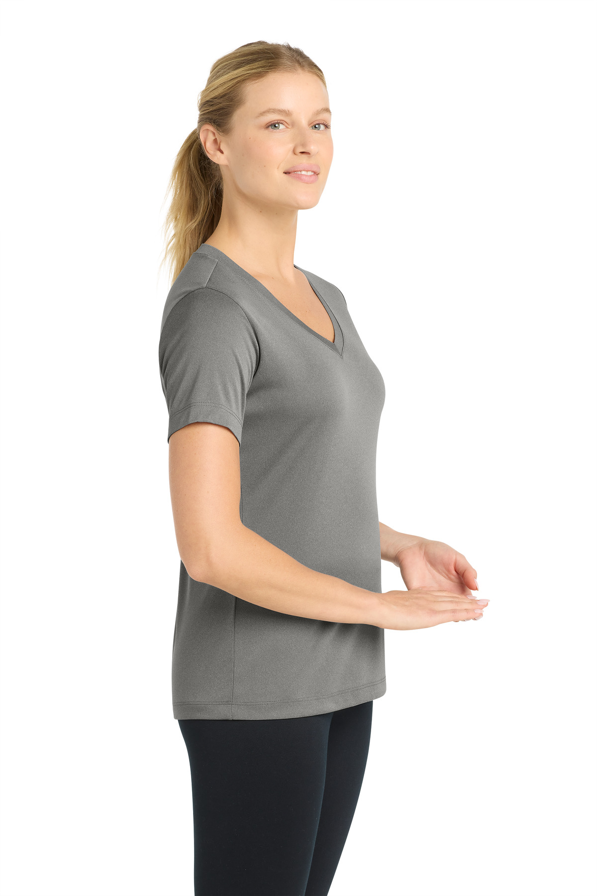 Sport-Tek Women's PosiCharge Competitor V-Neck Tee. LST353 9