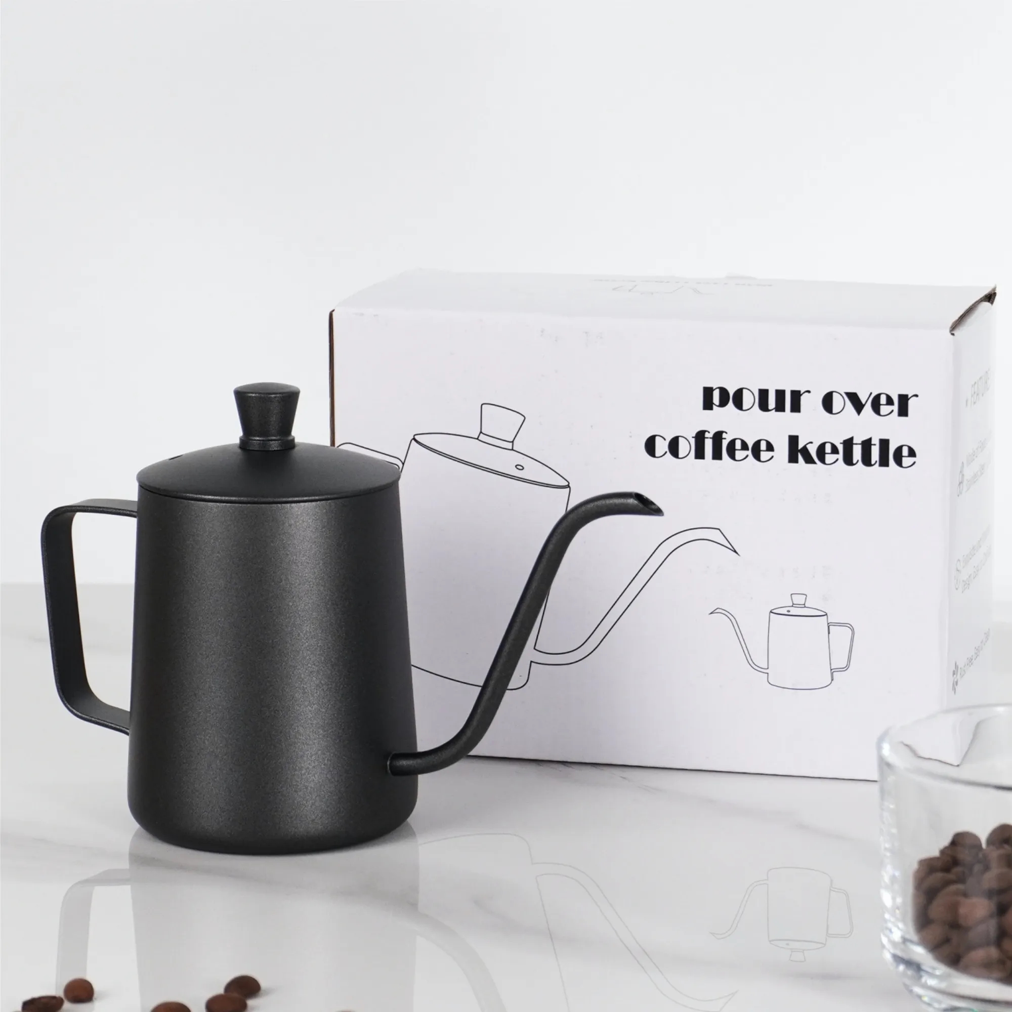 11.8 Oz Gooseneck Pour Over Coffee Kettle For Outdoor 3