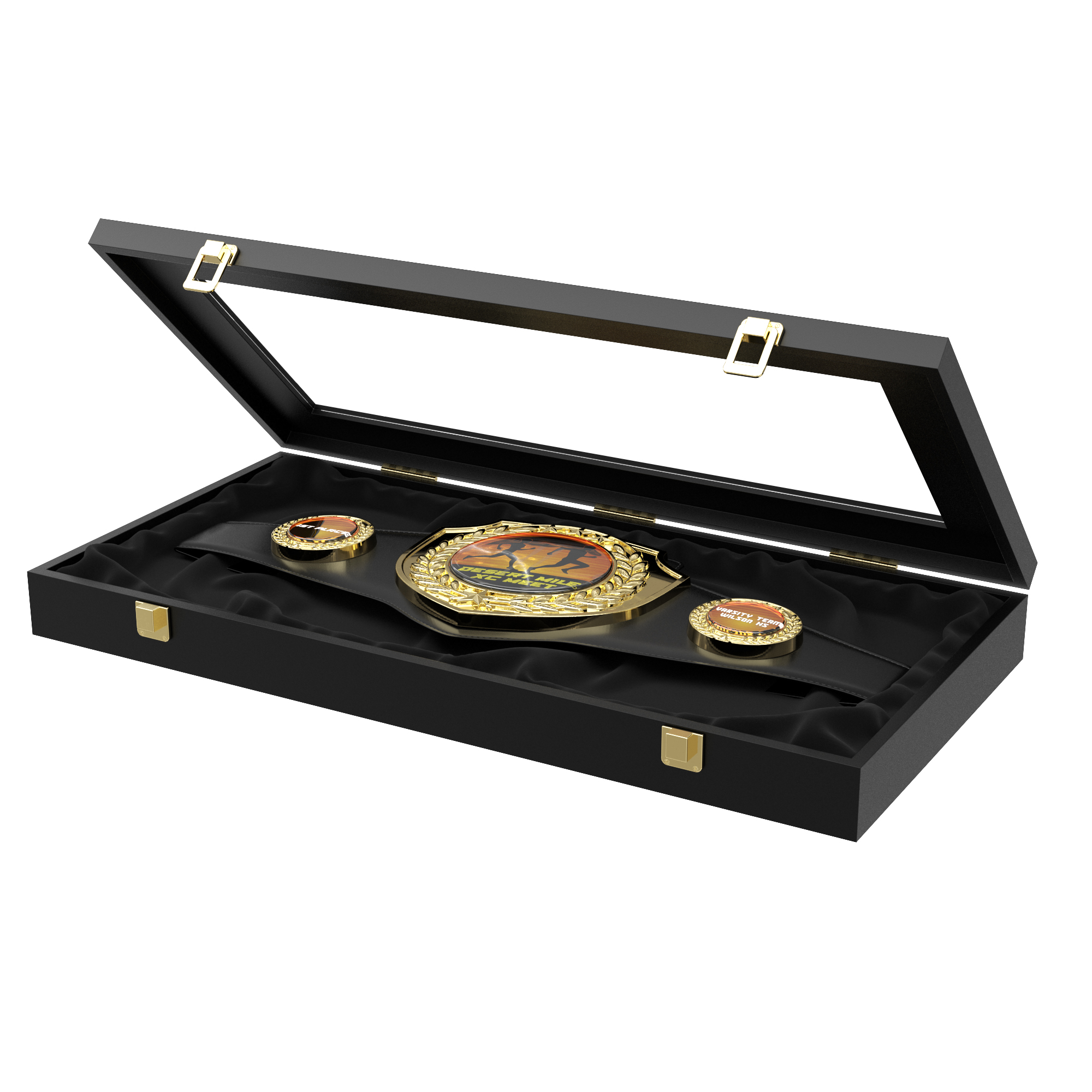 Express Vibraprint® Bright Champion Award Shield Belt 18
