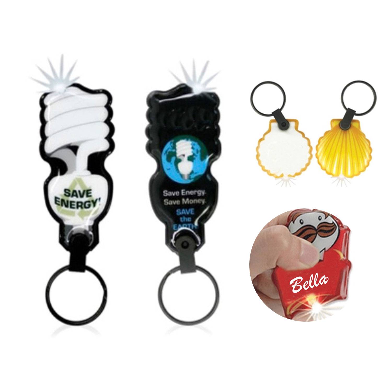 Custom Light-Up Flashlight Keychain 2