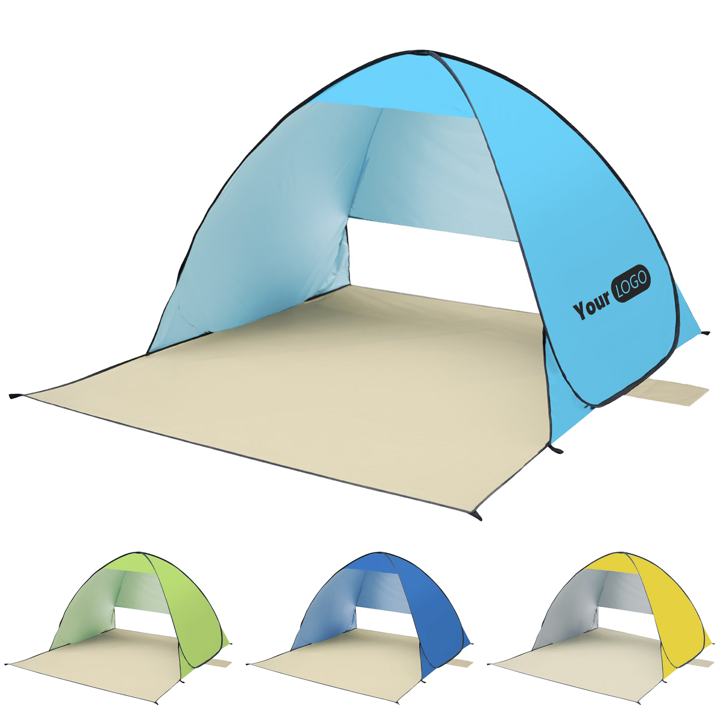 Polyester Sunshade Beach Tent 5
