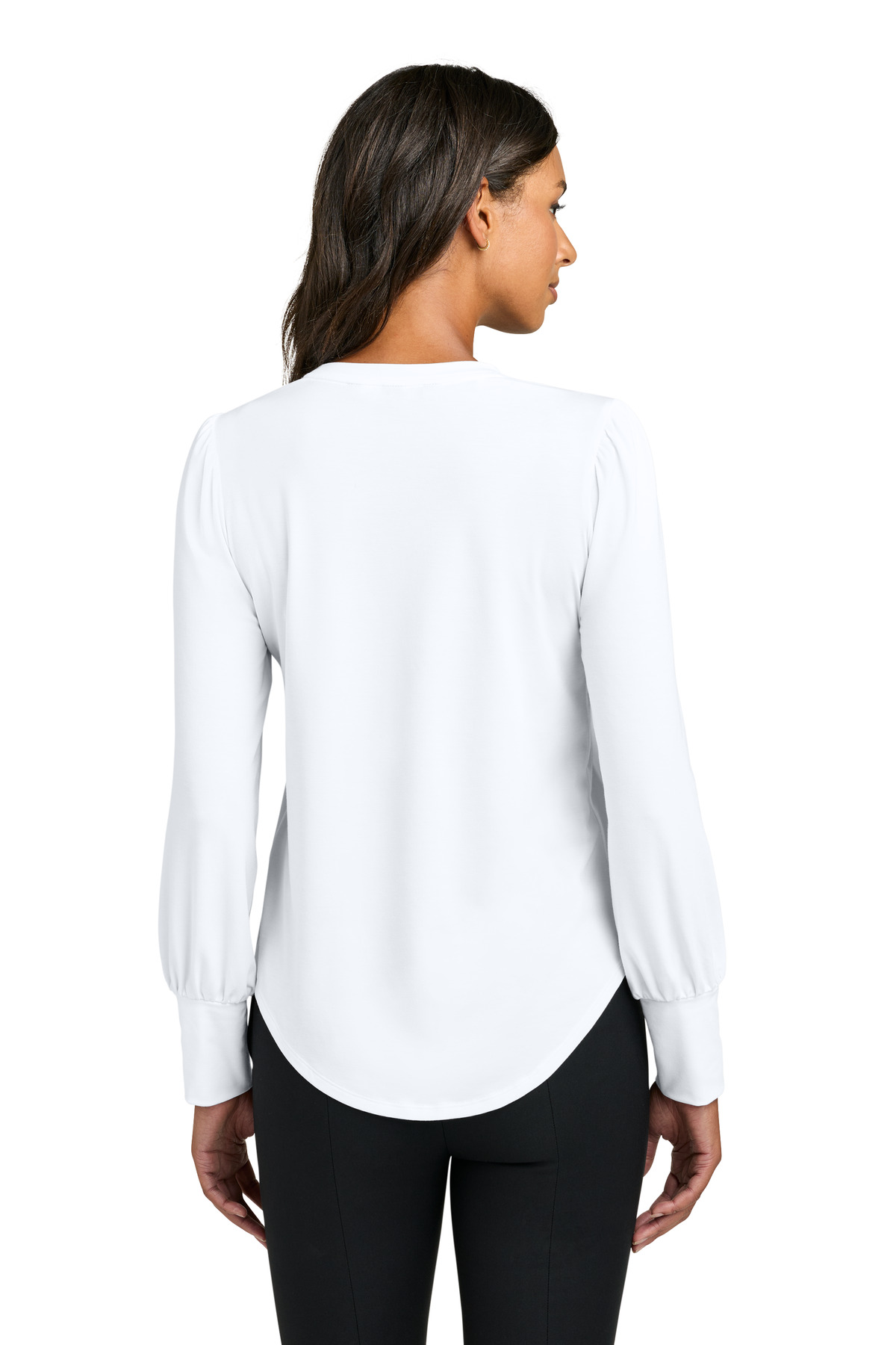 Mercer+Mettle Women's Stretch Jersey Long Sleeve Blouson Top MM1019 71