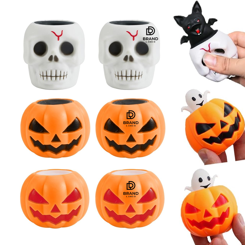 Halloween Funny Pumpkin Ghost Stress-Relieving Toy 1