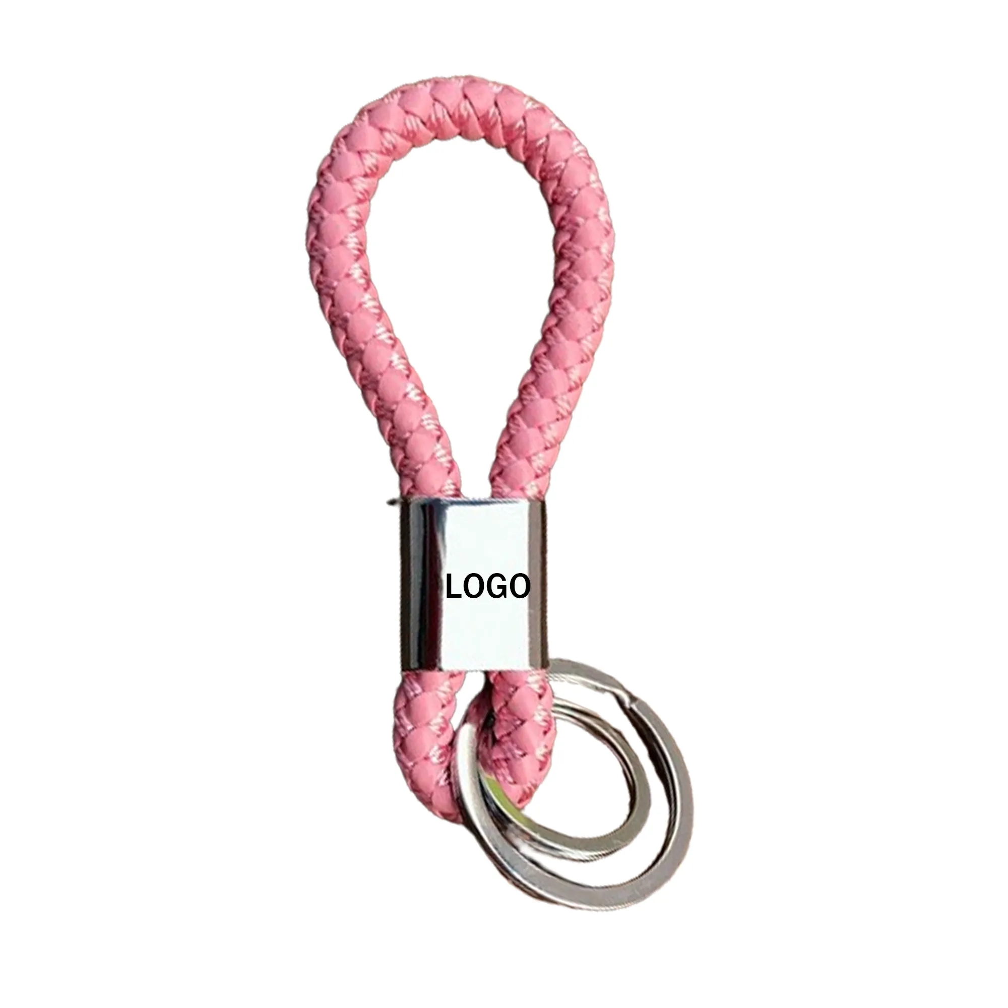 Custom PU Woven Keychain 10