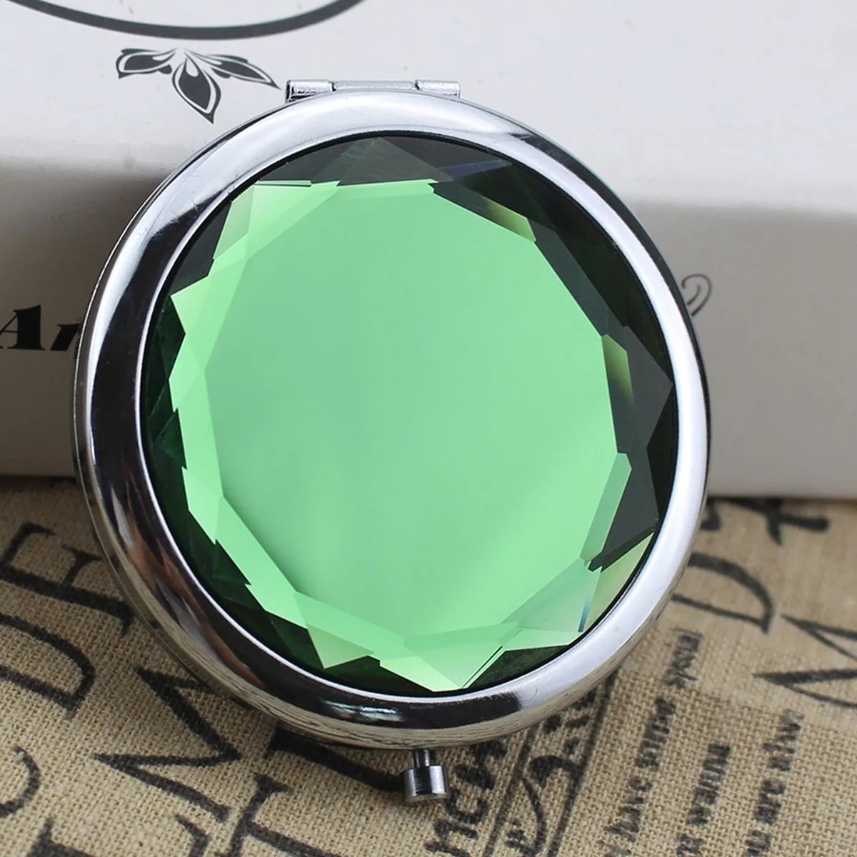 Foldable Crystal Make-up Mirror 7