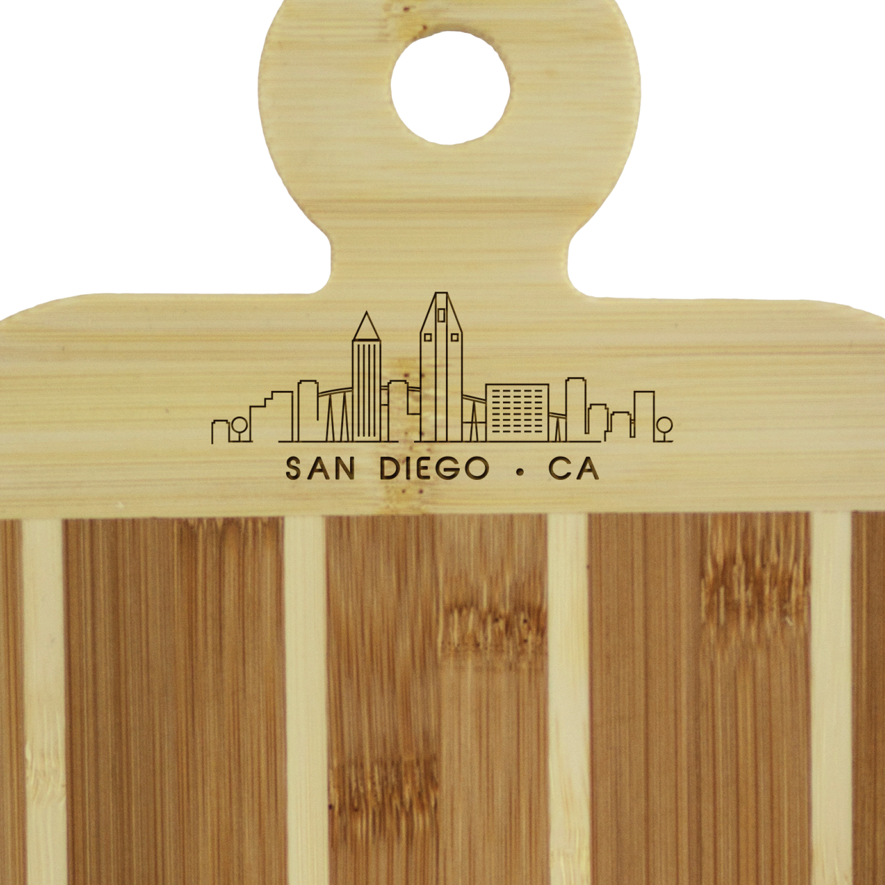 Striped Paddle City Skyline Board - San Diego 2