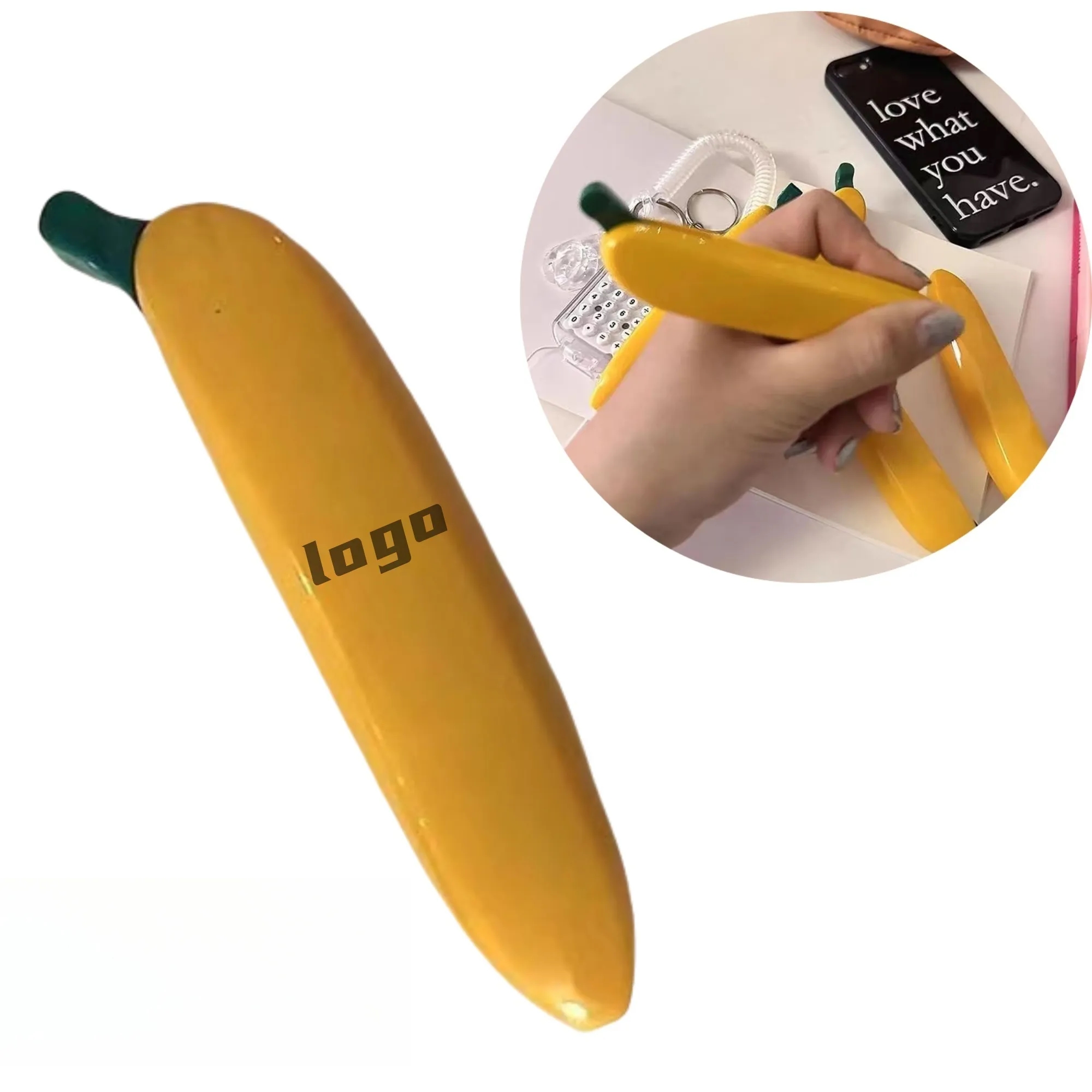 Banana-Shaped Retractable 1.0mm Pens Back to School Promo