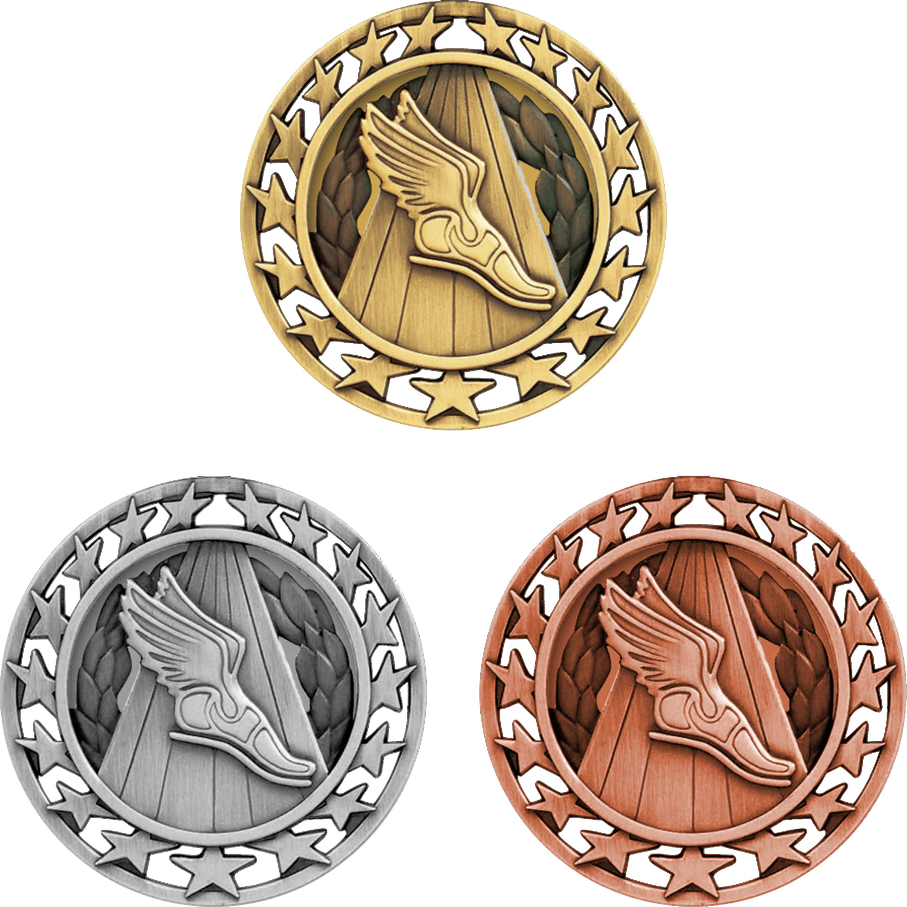 Stock Star Sports Medals: Track