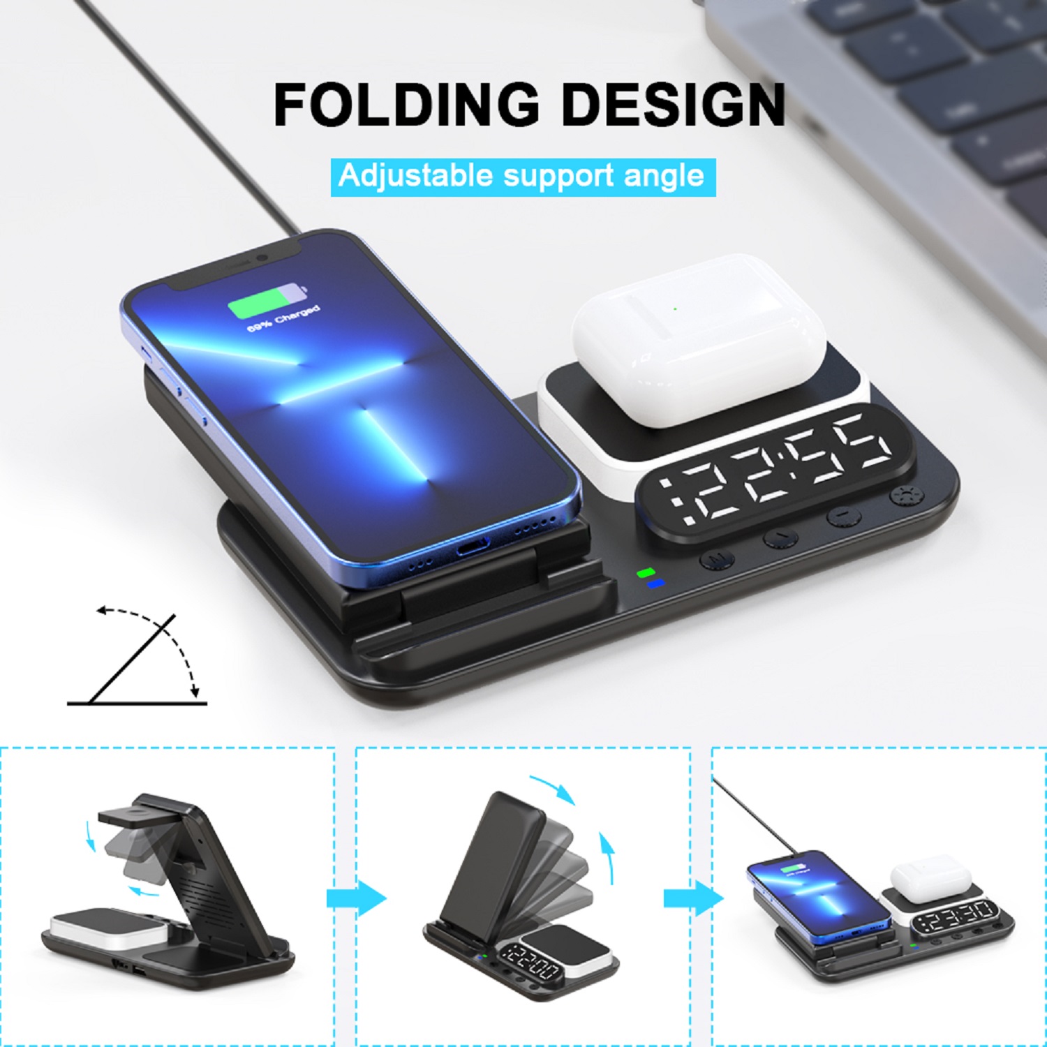 32.5W 7-IN-1 Foldable Wireless Charging Station 3