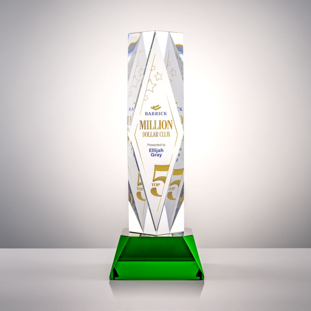 President VividPrint™ Award on Base - Green 2