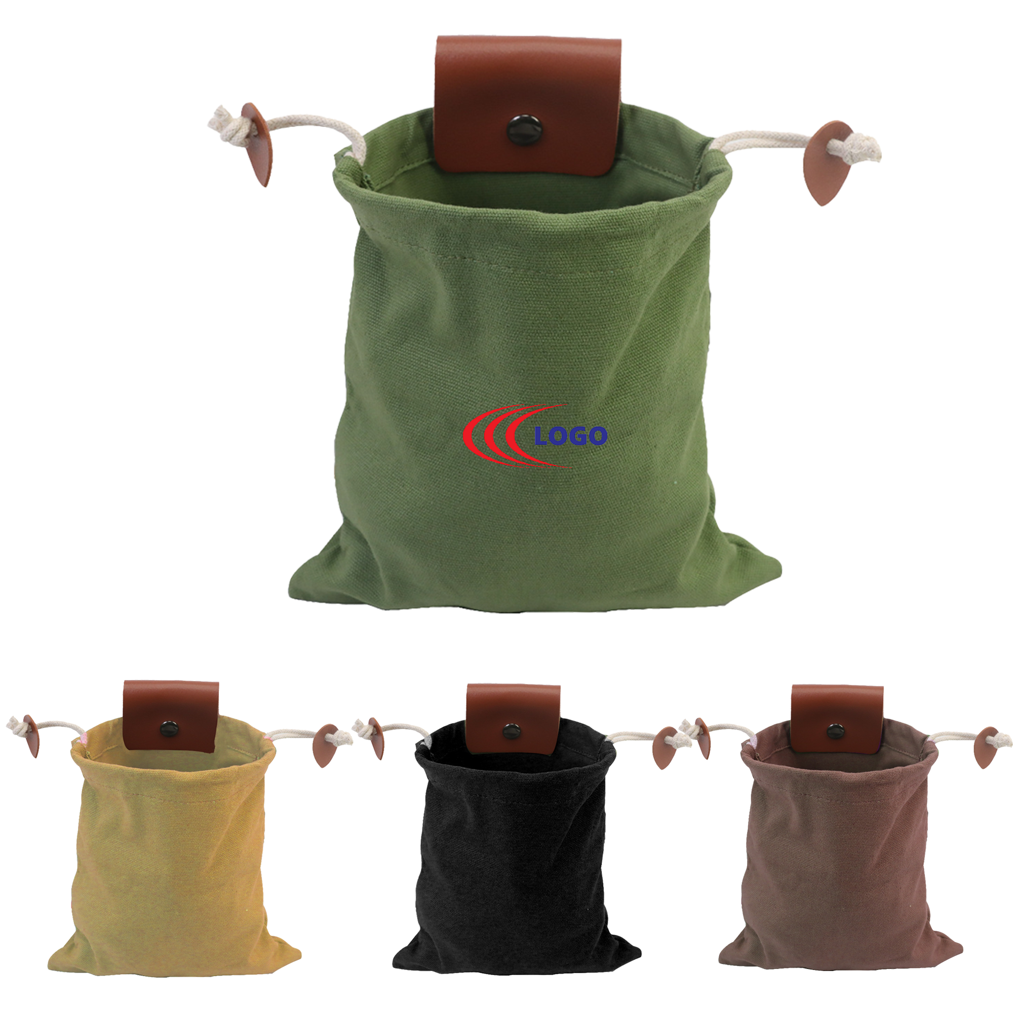 Outdoor Canvas Foraging Bag Fruit Picking Portable Waist Bag 1