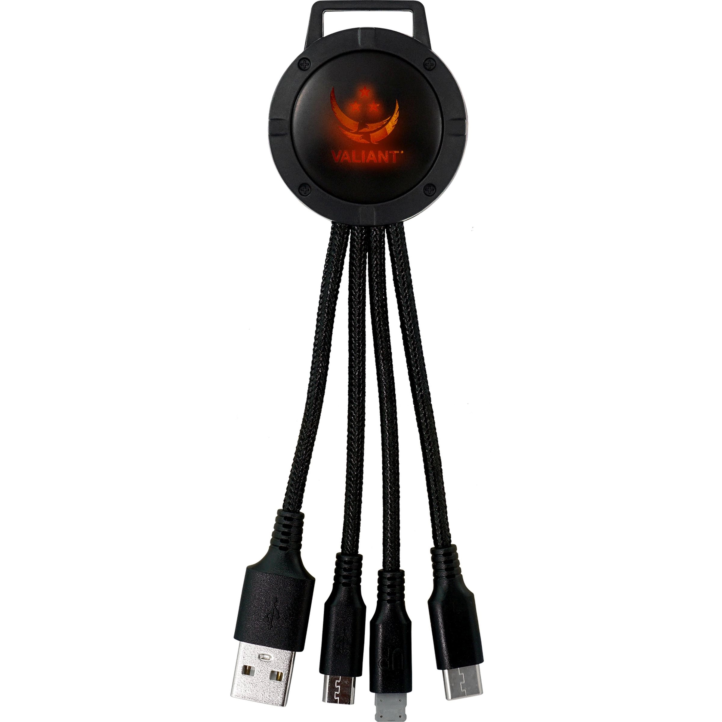 LIGHT UP COLOR TWO TONE 3-IN-1 CHARGING CABLE 11