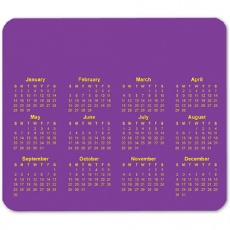 2026 Custom Horizontal Calendar Mouse Pad 3