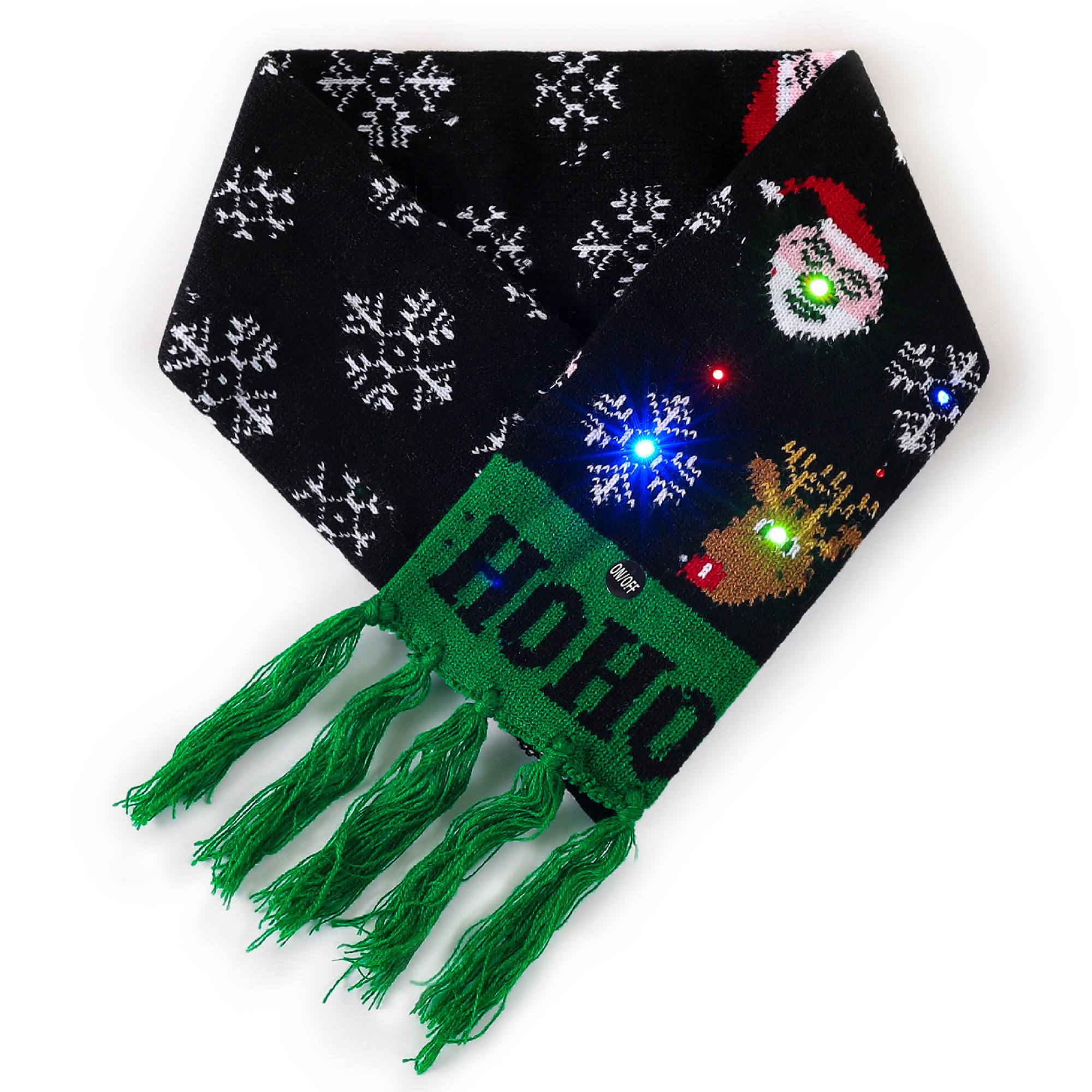 LED Lighted Scarf with Patterned Design 5