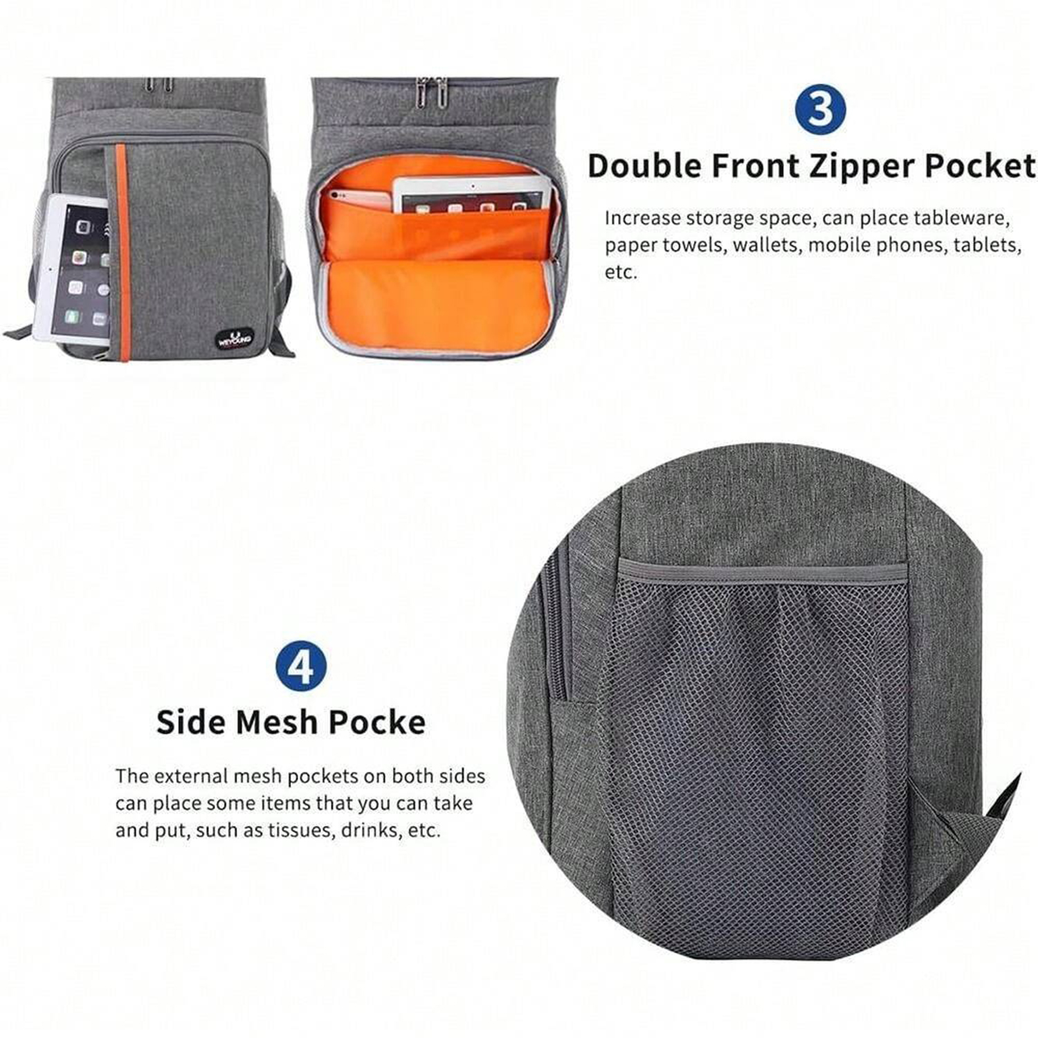 Oxford Backpack Insulated Lunch Bag ?C For Active And Stylish Meals 3