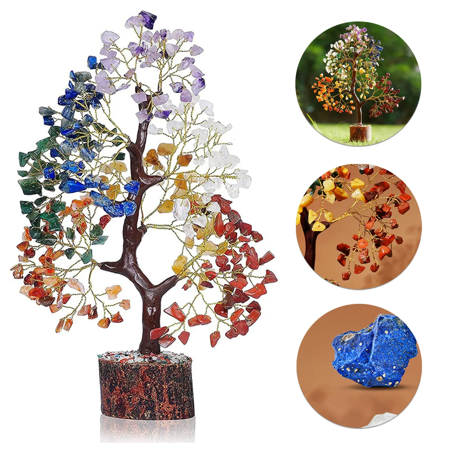 Handmade Crystal Tree of Life 7 Chakra Healing 4