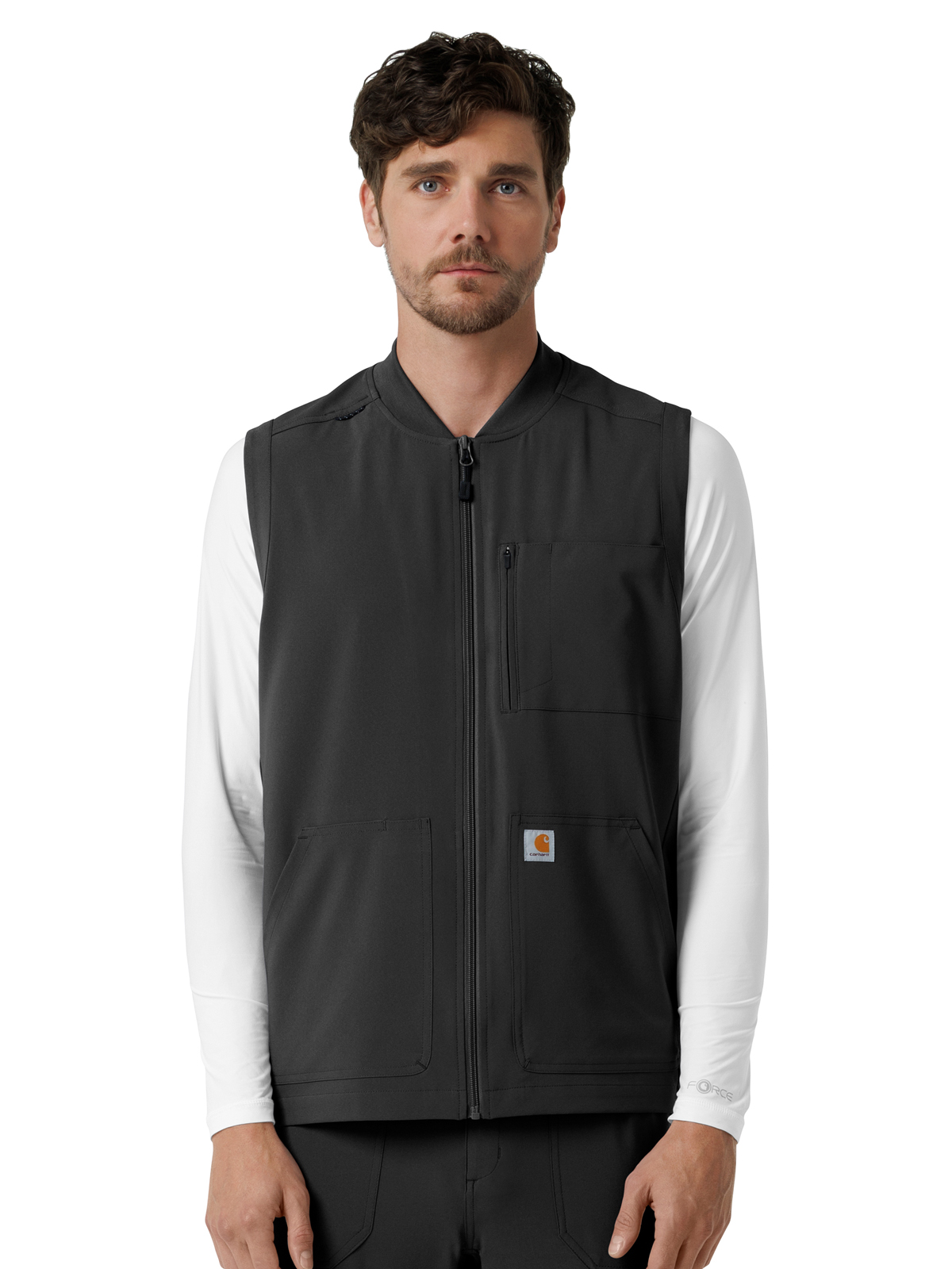Carhartt Scrubs - Force Cross-Flex - Men's Six-Pocket Lightweight Scrub Vest 5