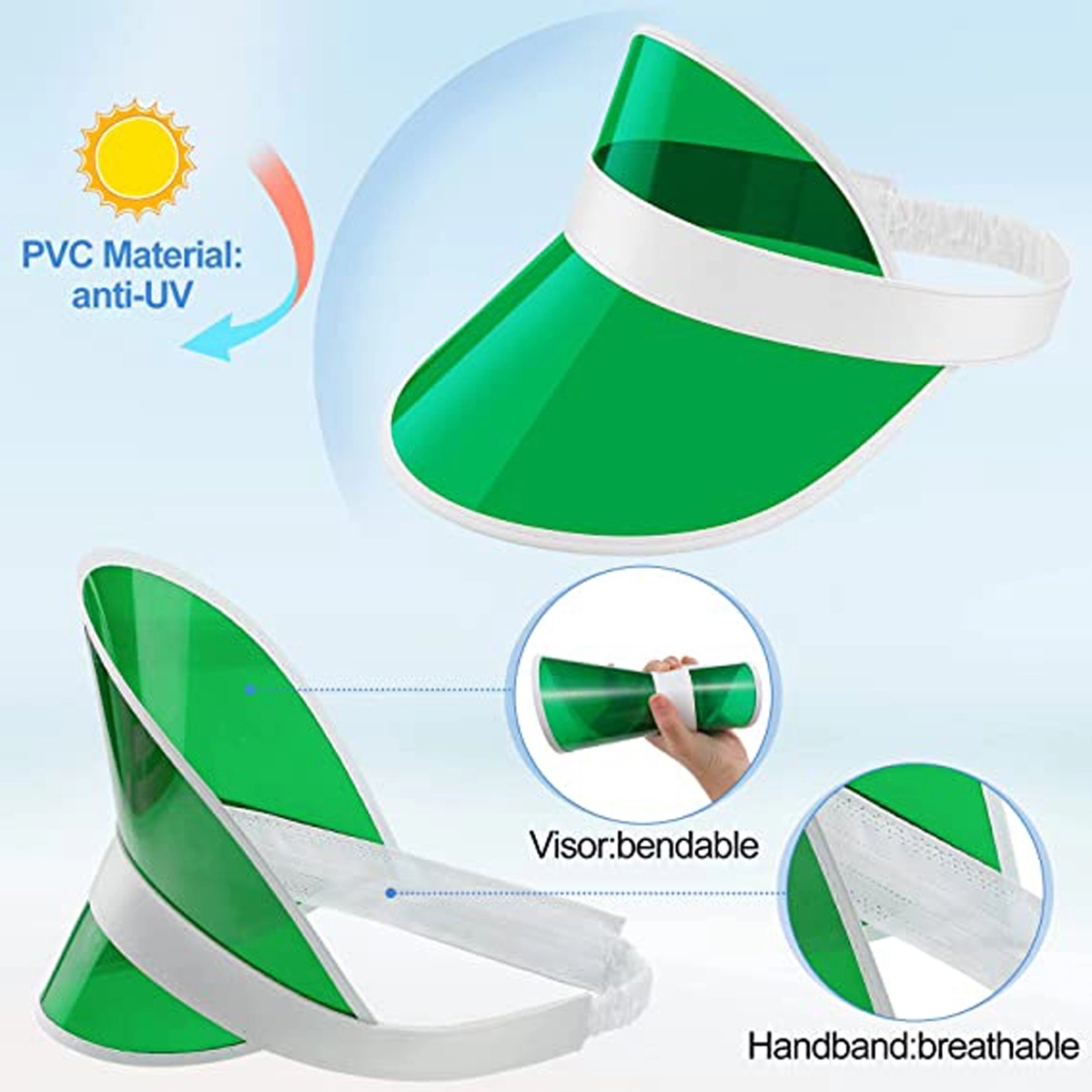 Clear Sun Visor Hats 3
